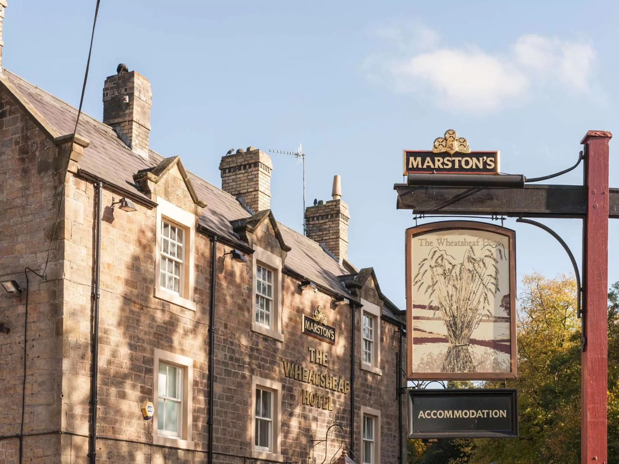 Property building in Wheatsheaf, Baslow by Marston's Inns