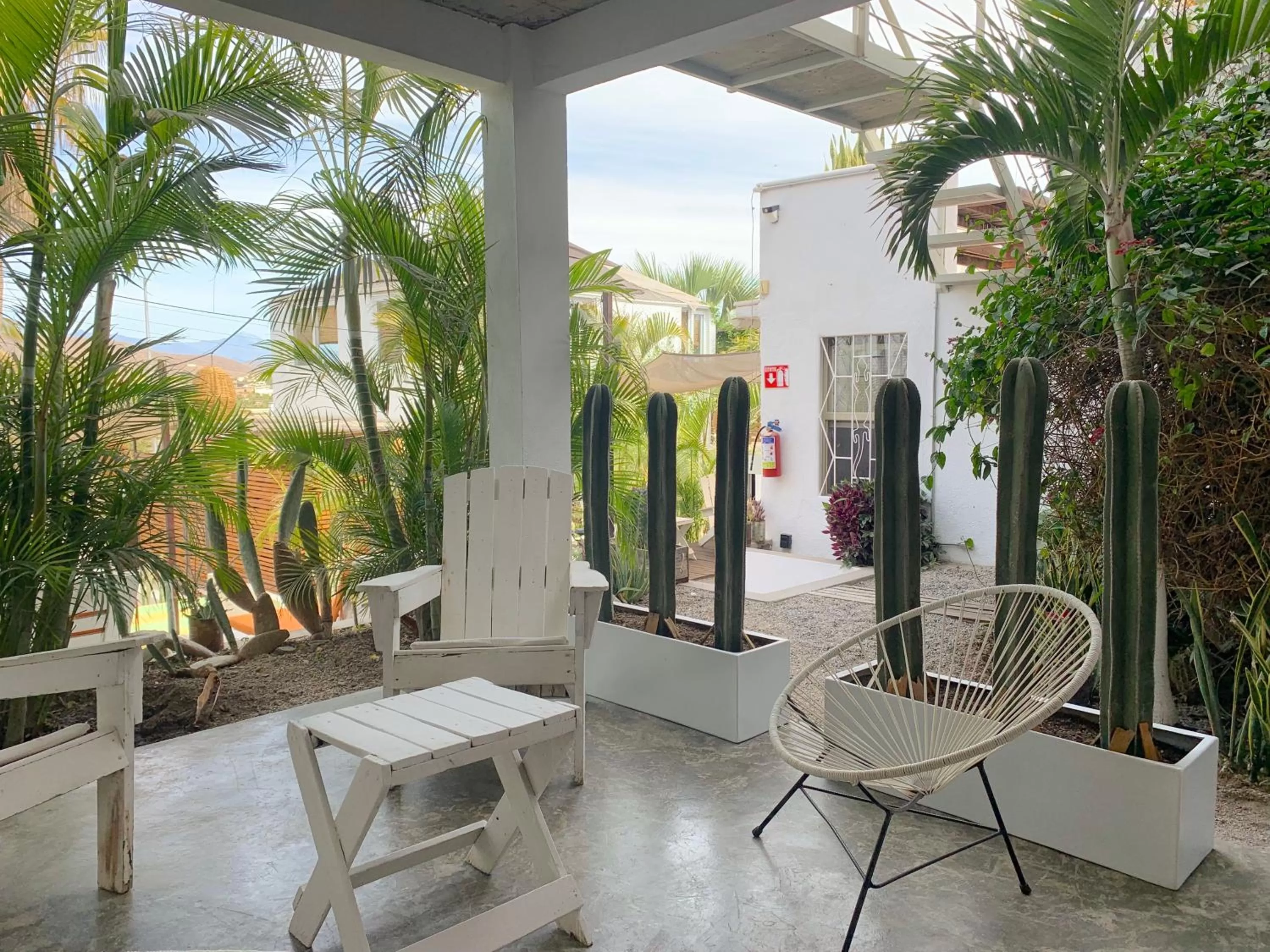 Patio in Perro Surfero Hotel