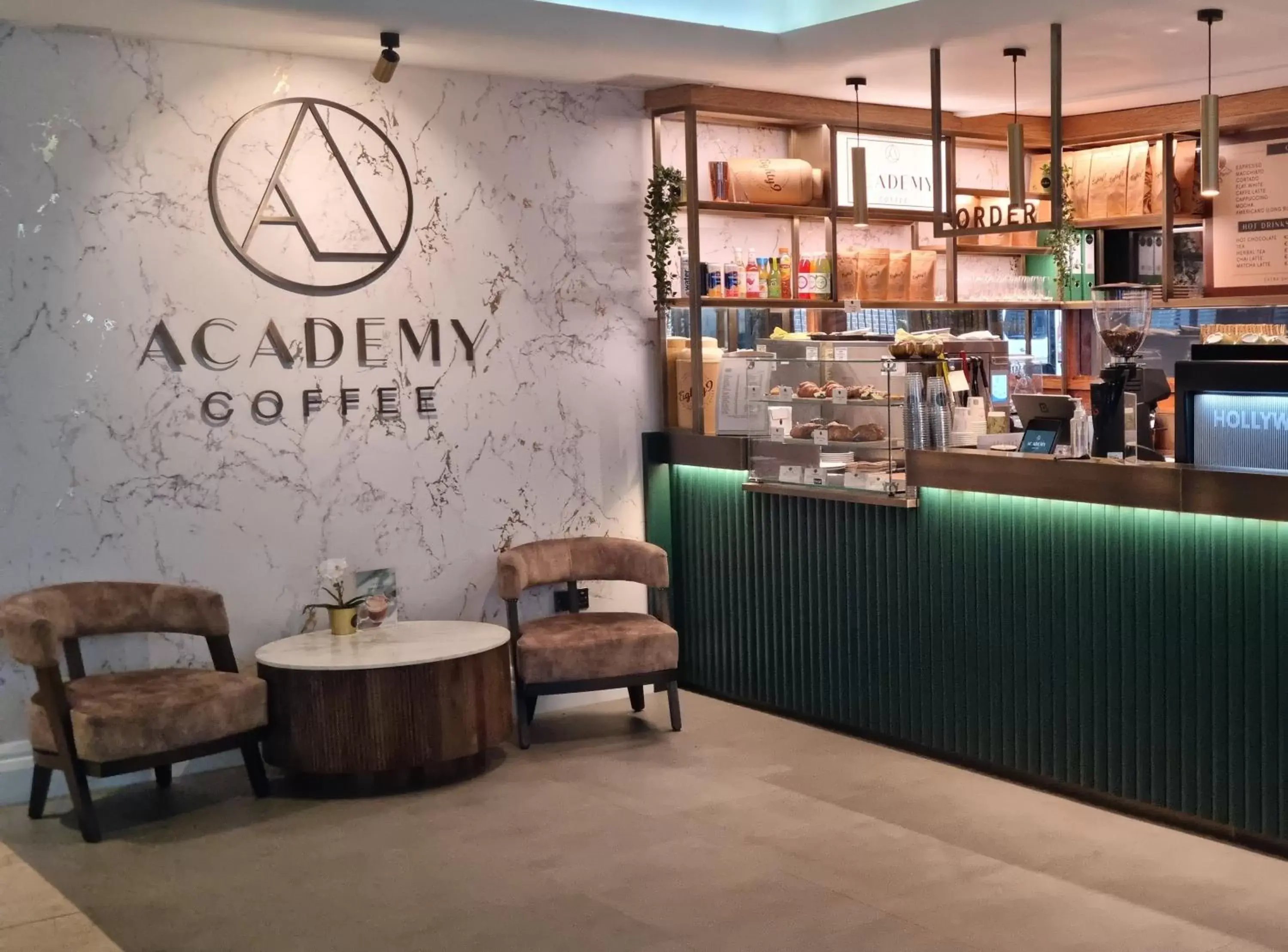 Restaurant/places to eat in Academy Plaza Hotel