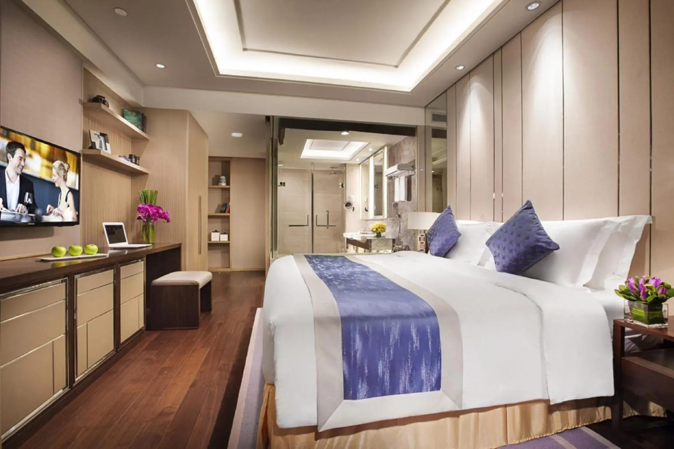 Bedroom, Bed in Ascott Heng Shan Road