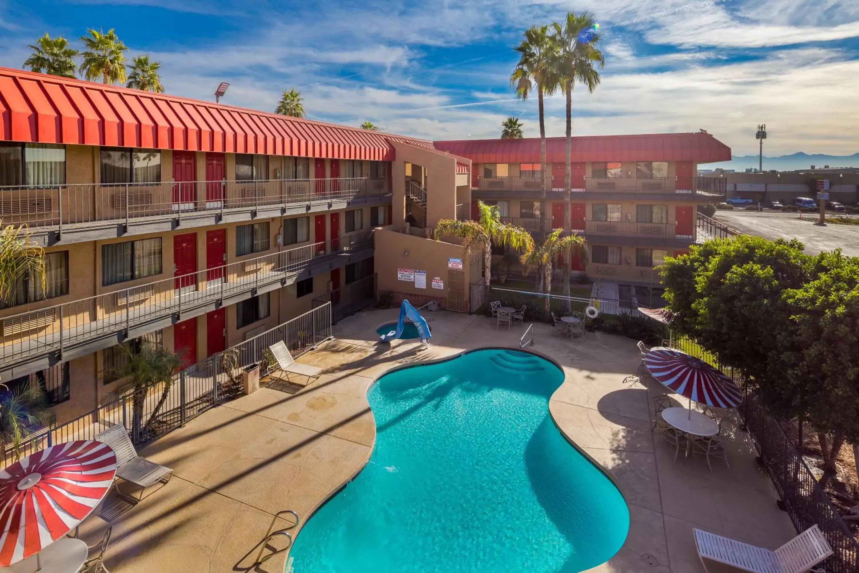 Pool View in Travelers Inn - Phoenix