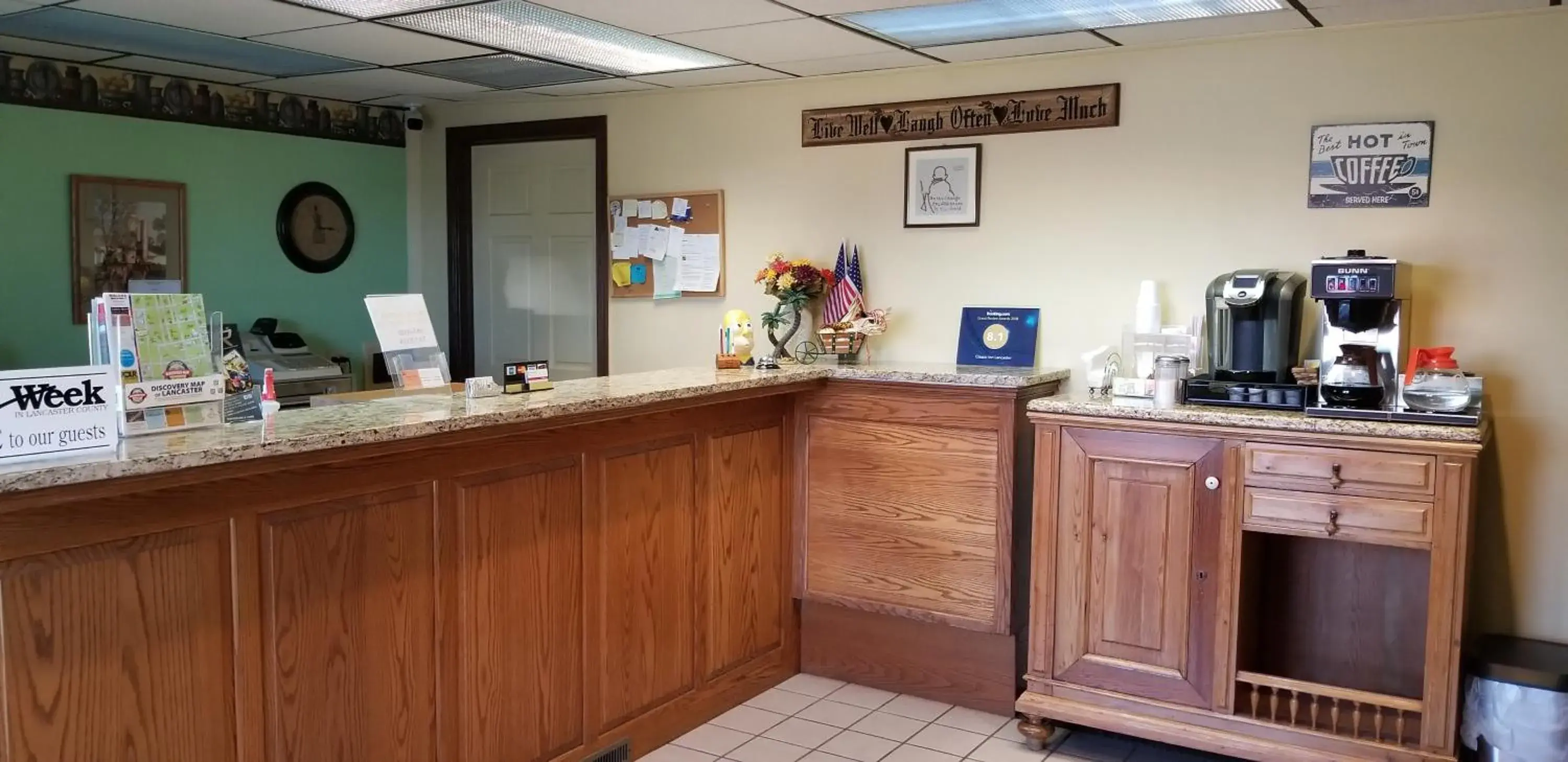 Lobby or reception in Classic Inn Lancaster