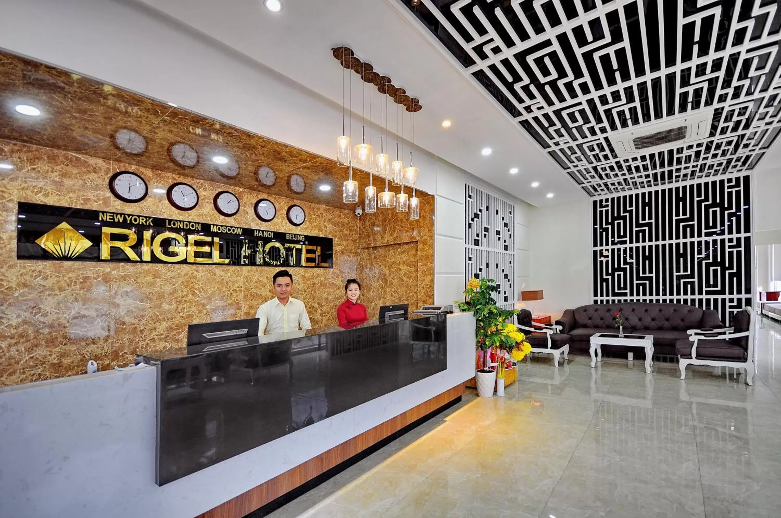 Property building, Lobby/Reception in Rigel Hotel