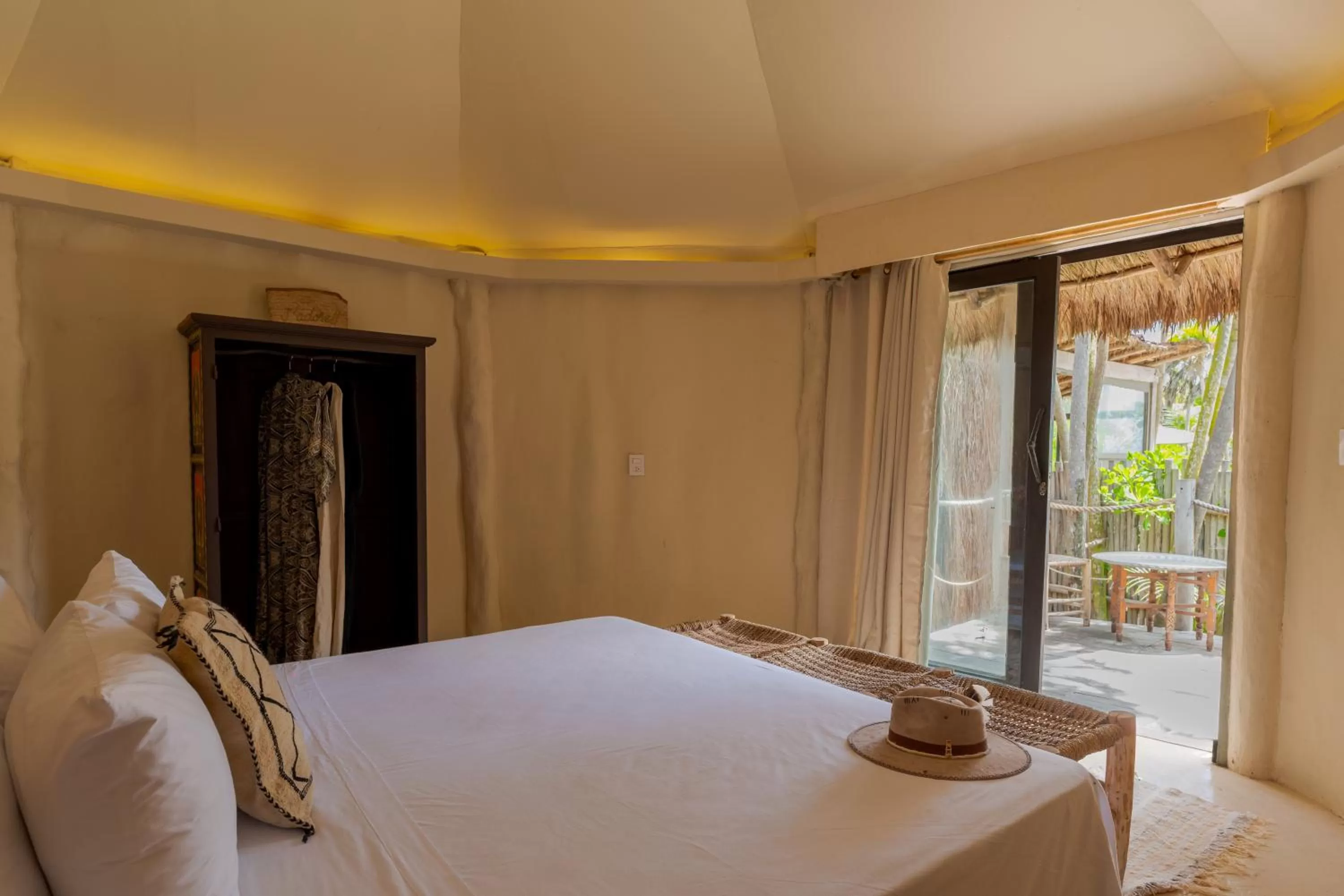 Bed in Casa Phoenix Tulum