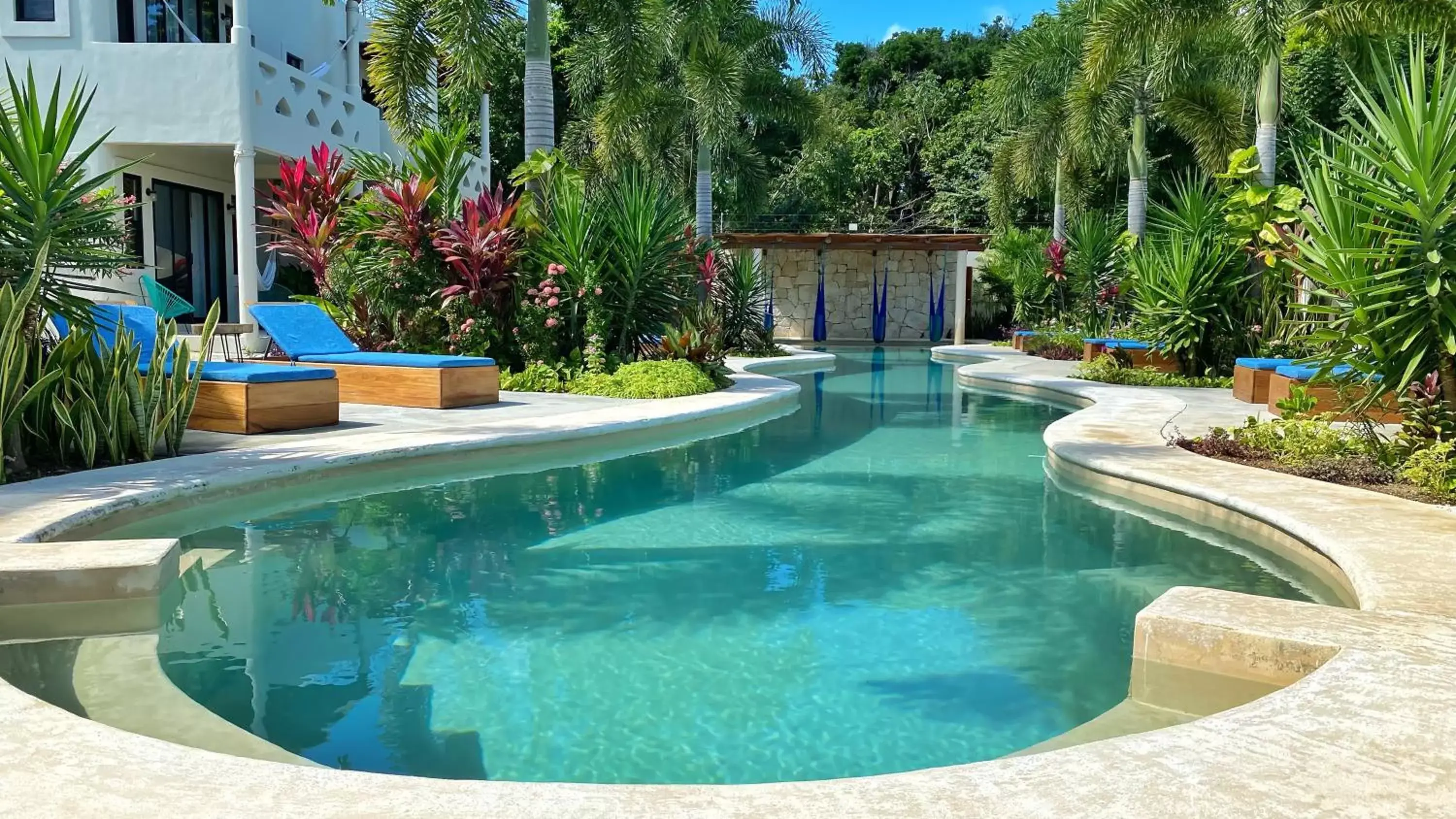 Swimming Pool in Blue Palm Bacalar