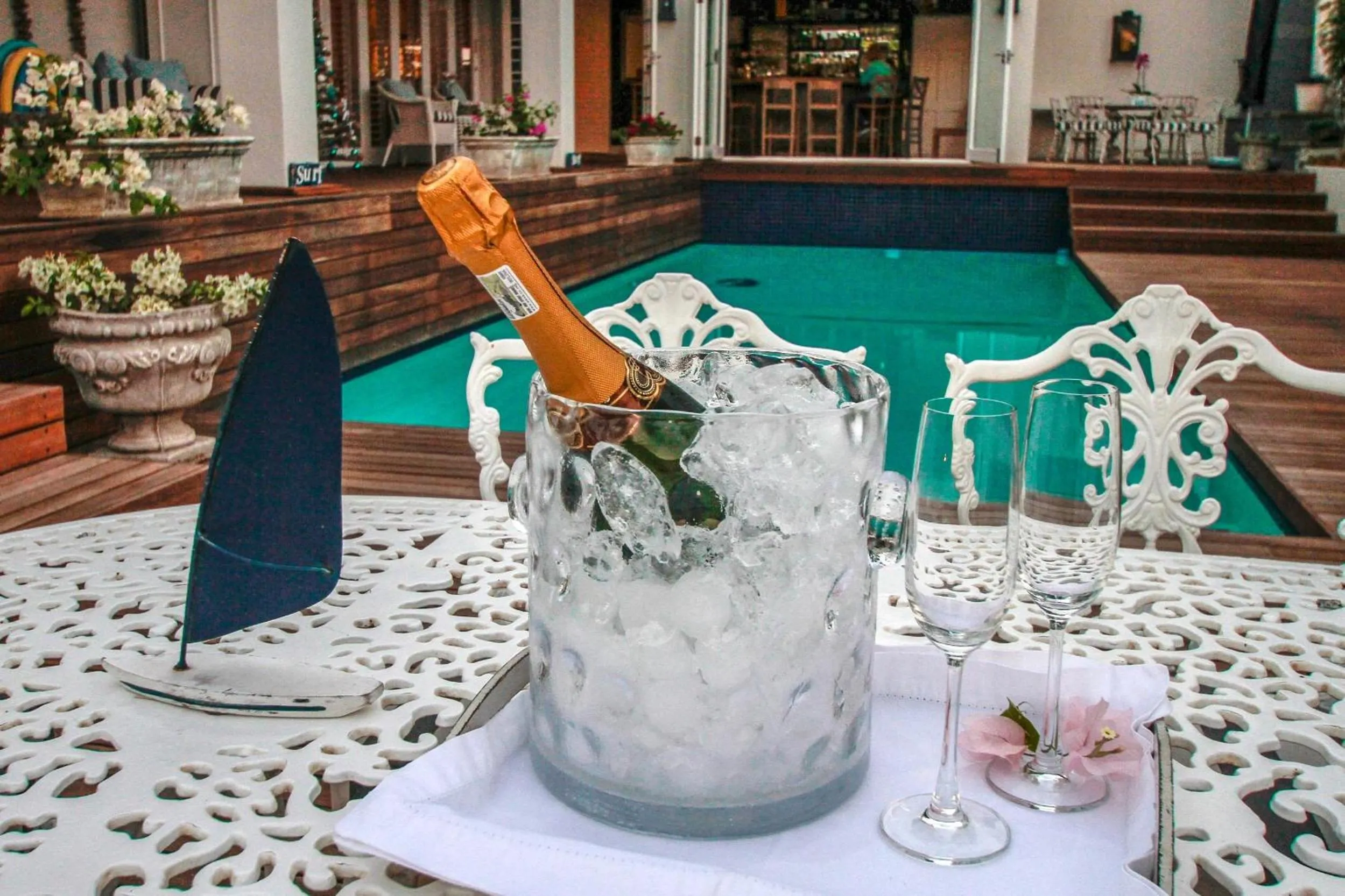 Swimming pool in Sandals Guest House