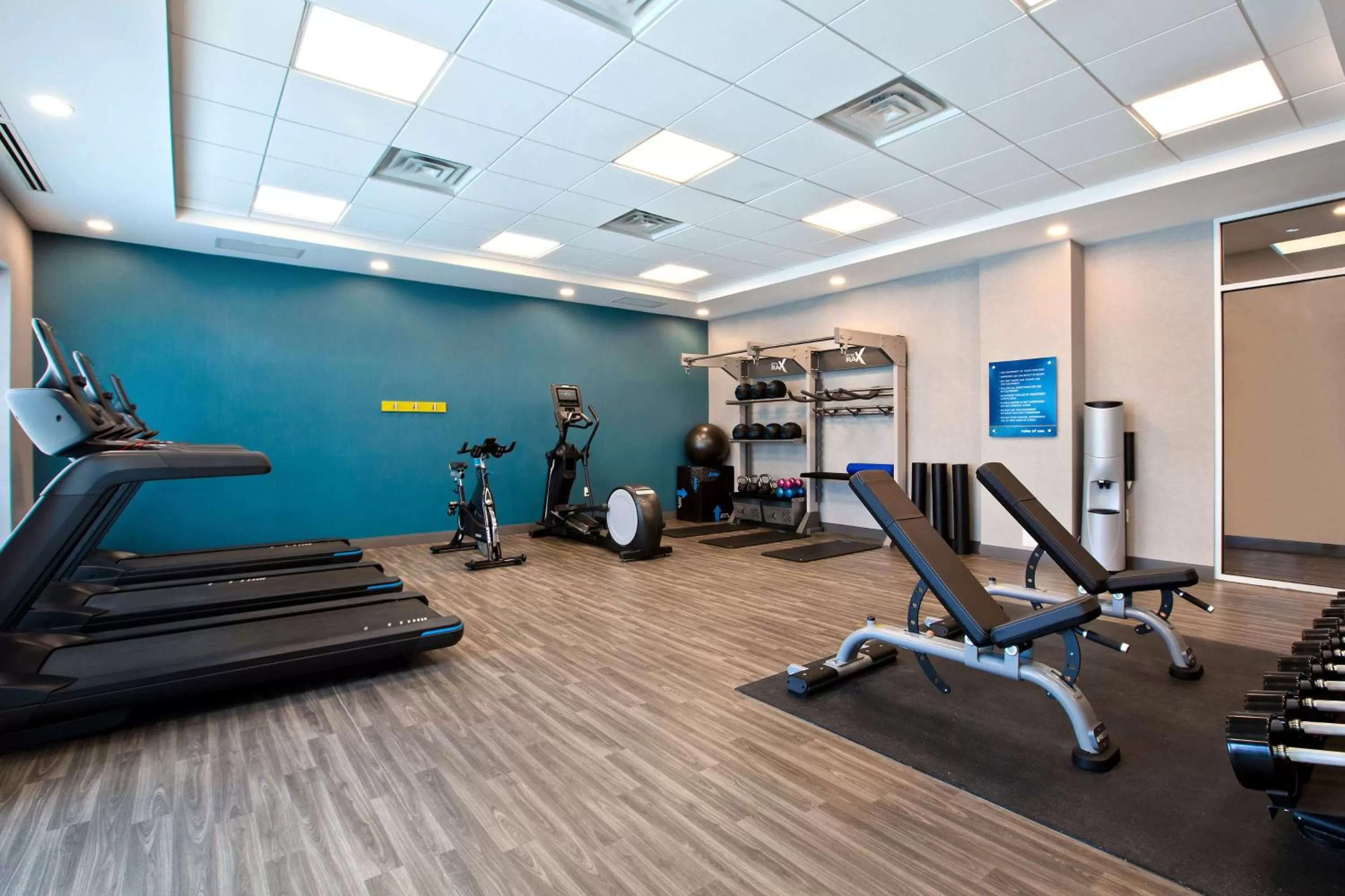 Fitness centre/facilities in Hampton Inn & Suites Ottawa West, Ontario, Canada
