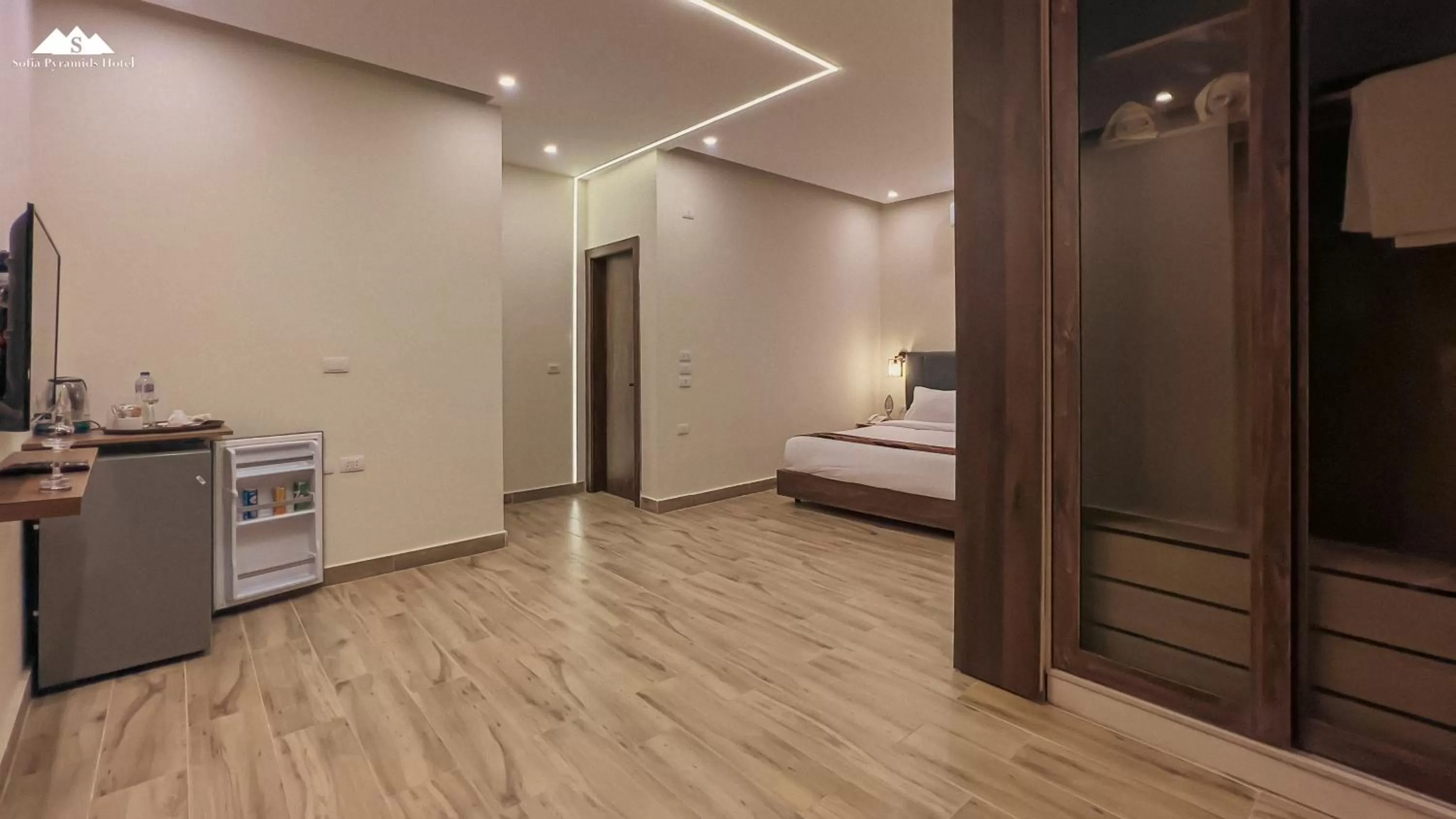 Bed in Sofia Pyramids Hotel