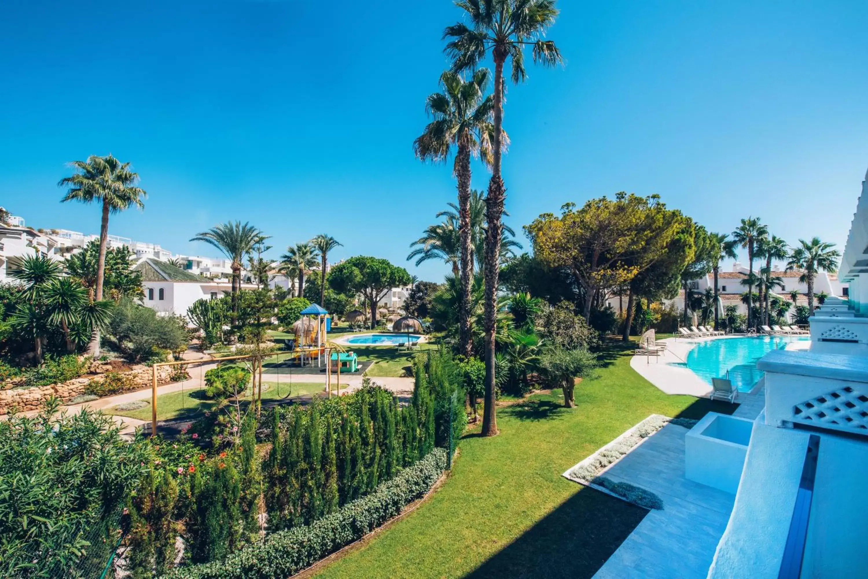 Balcony/Terrace, Pool View in Iberostar Selection Marbella Coral Beach