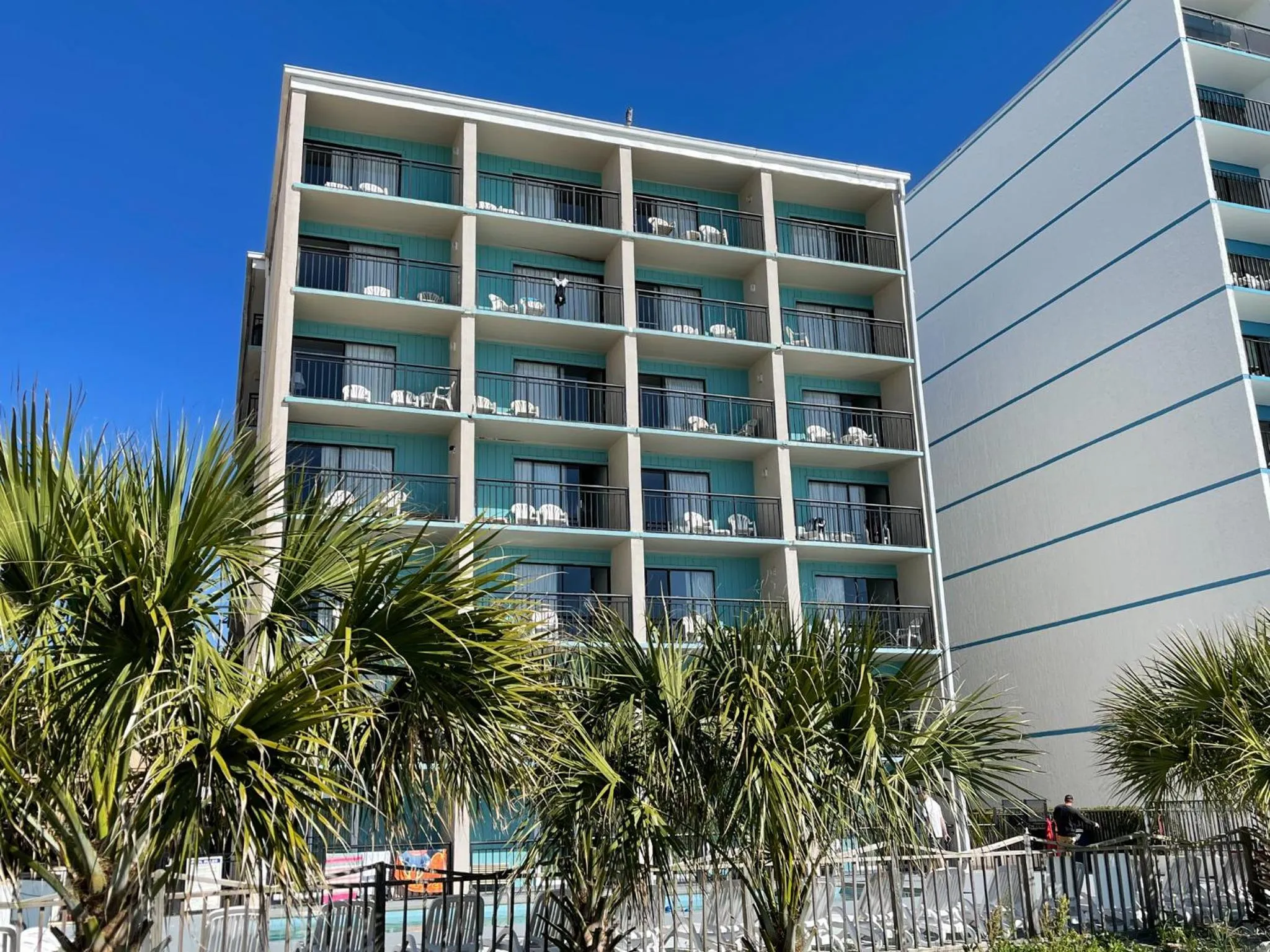 Property building in Ocean Plaza Motel