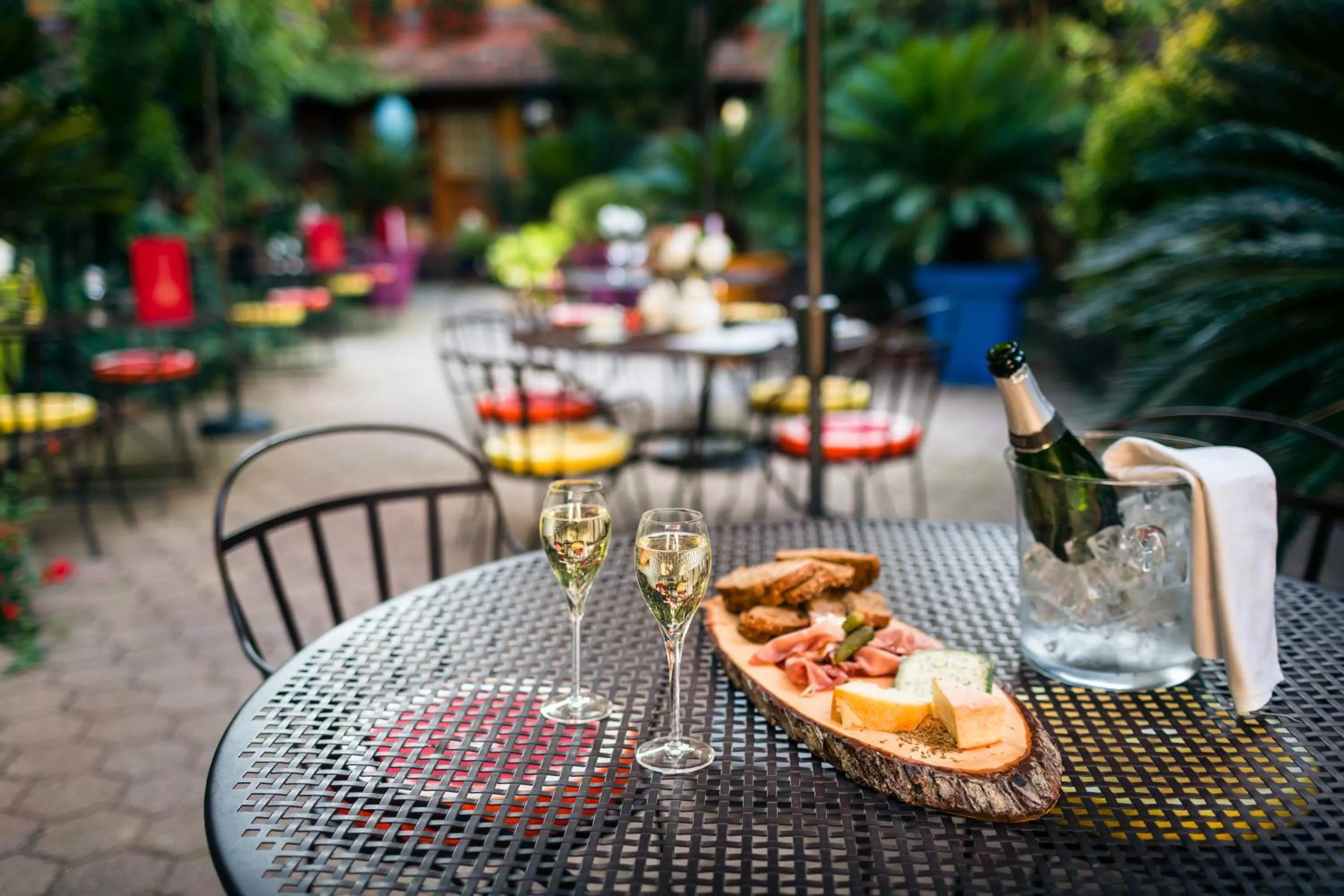 Garden in Hôtel des Deux Clefs