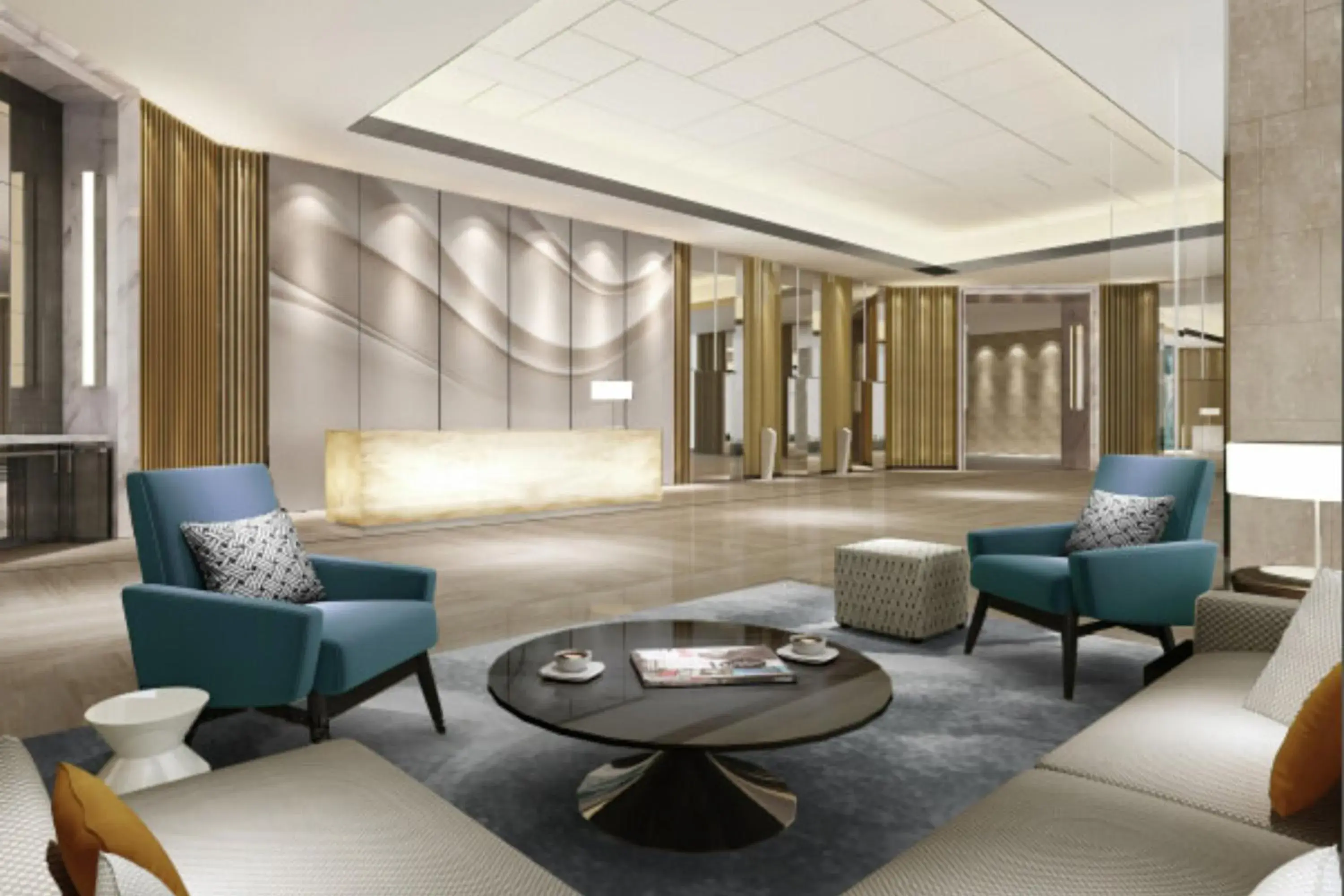 Lobby or reception, Lobby/Reception in Four Points by Sheraton Wuhan, Jiangxia
