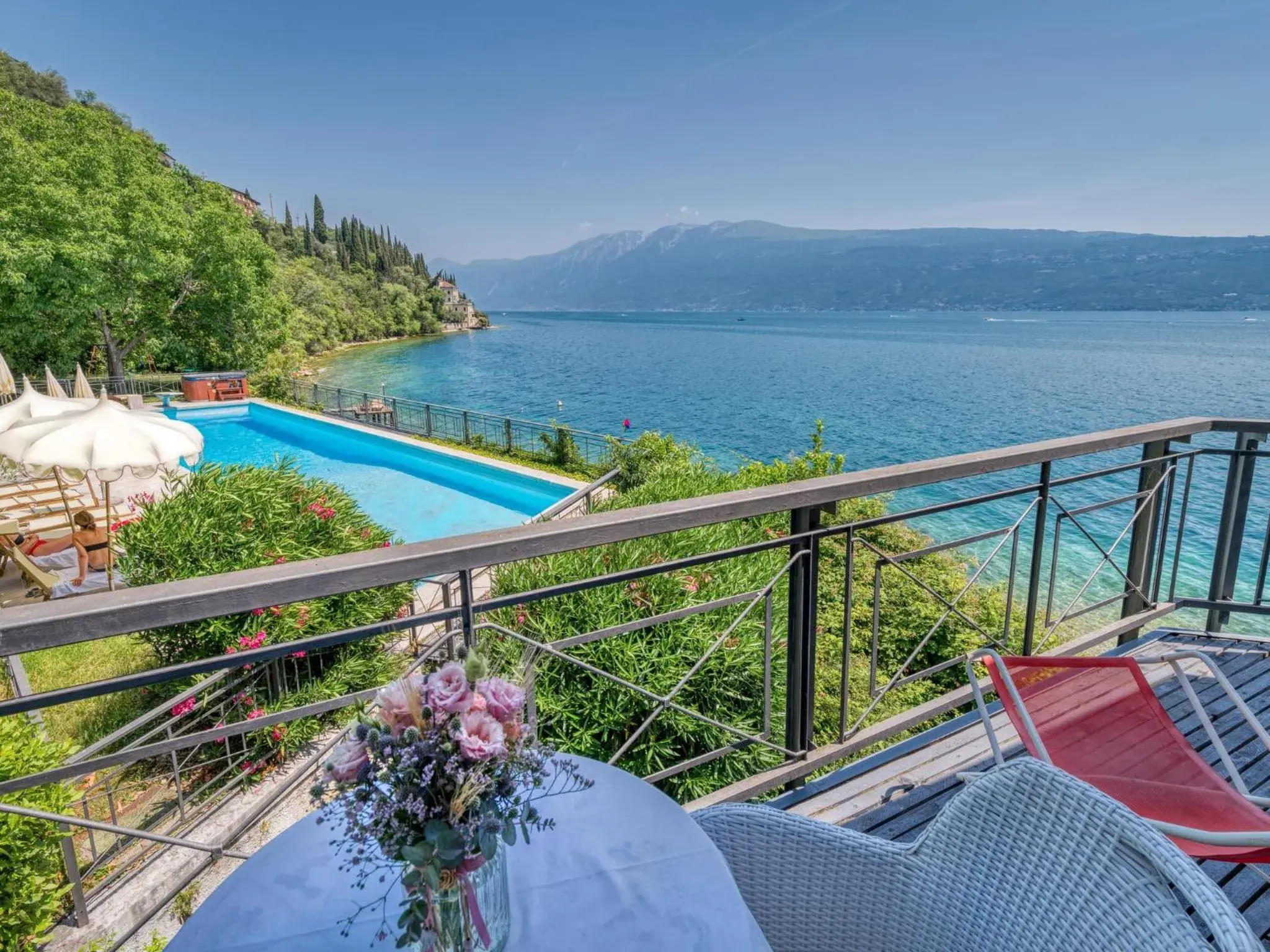 Swimming pool, Pool View in Villa Cappellina