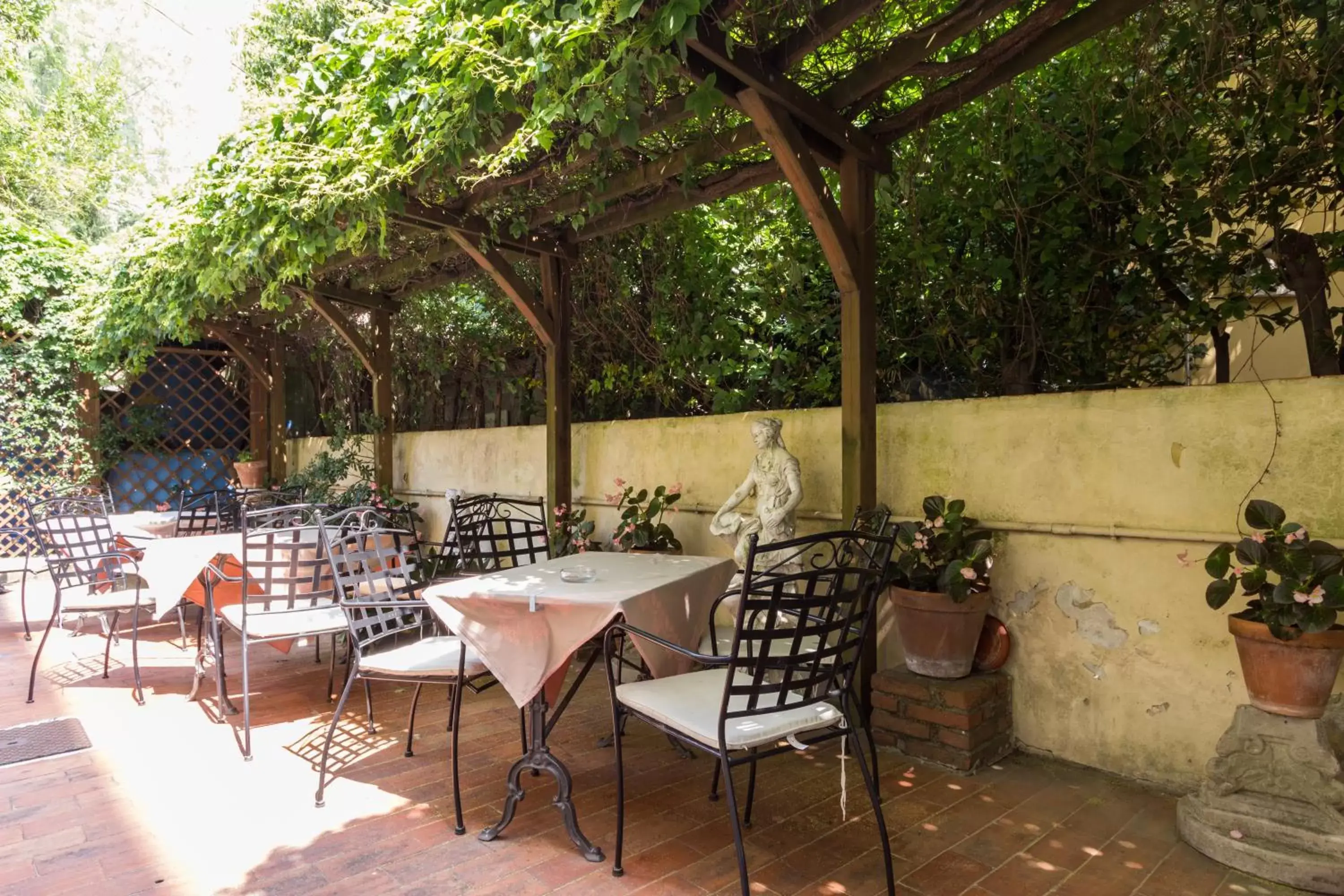Garden, Restaurant/Places to Eat in Hotel Roma