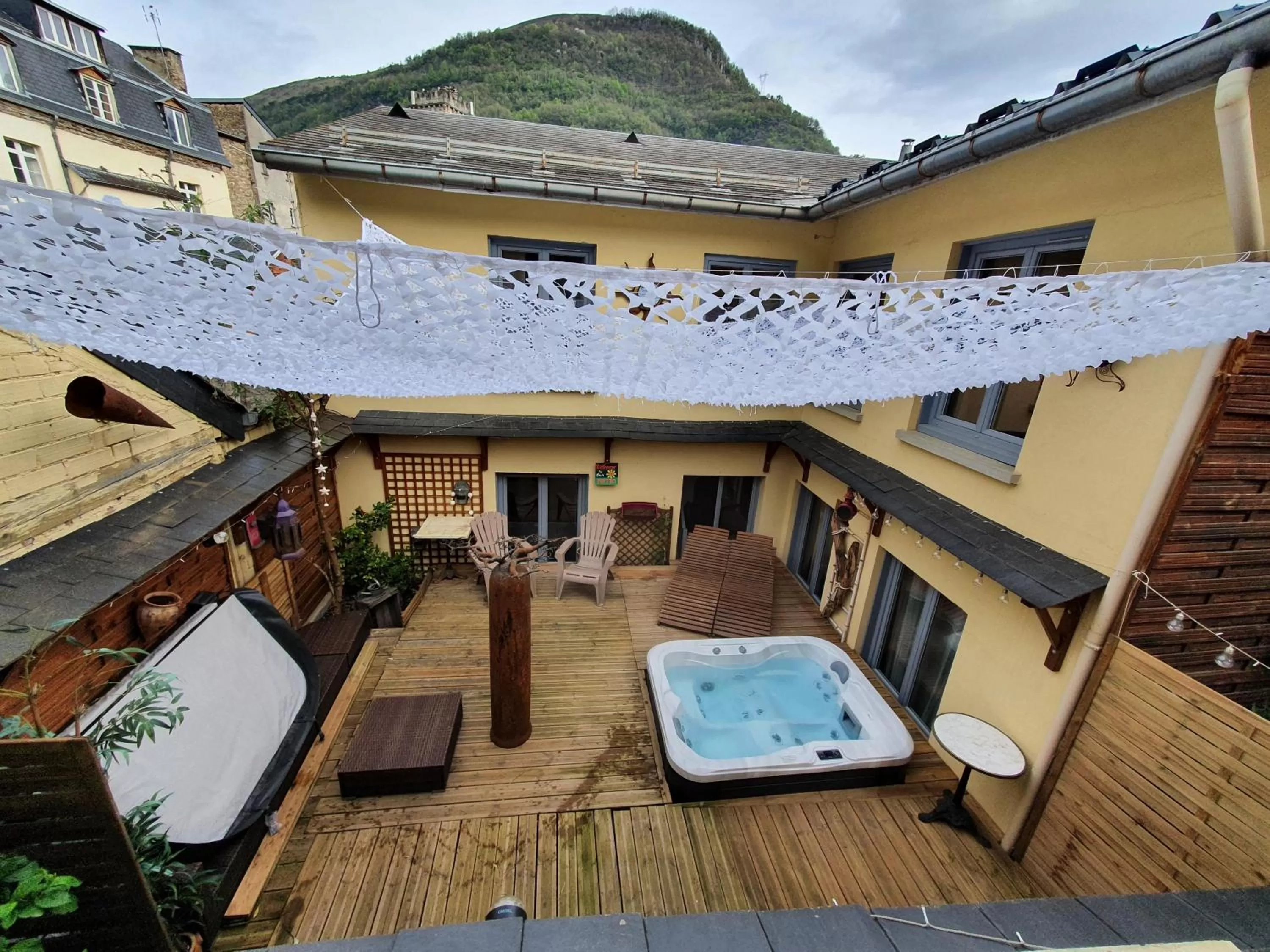 Pool View in Le Patio de Luchon