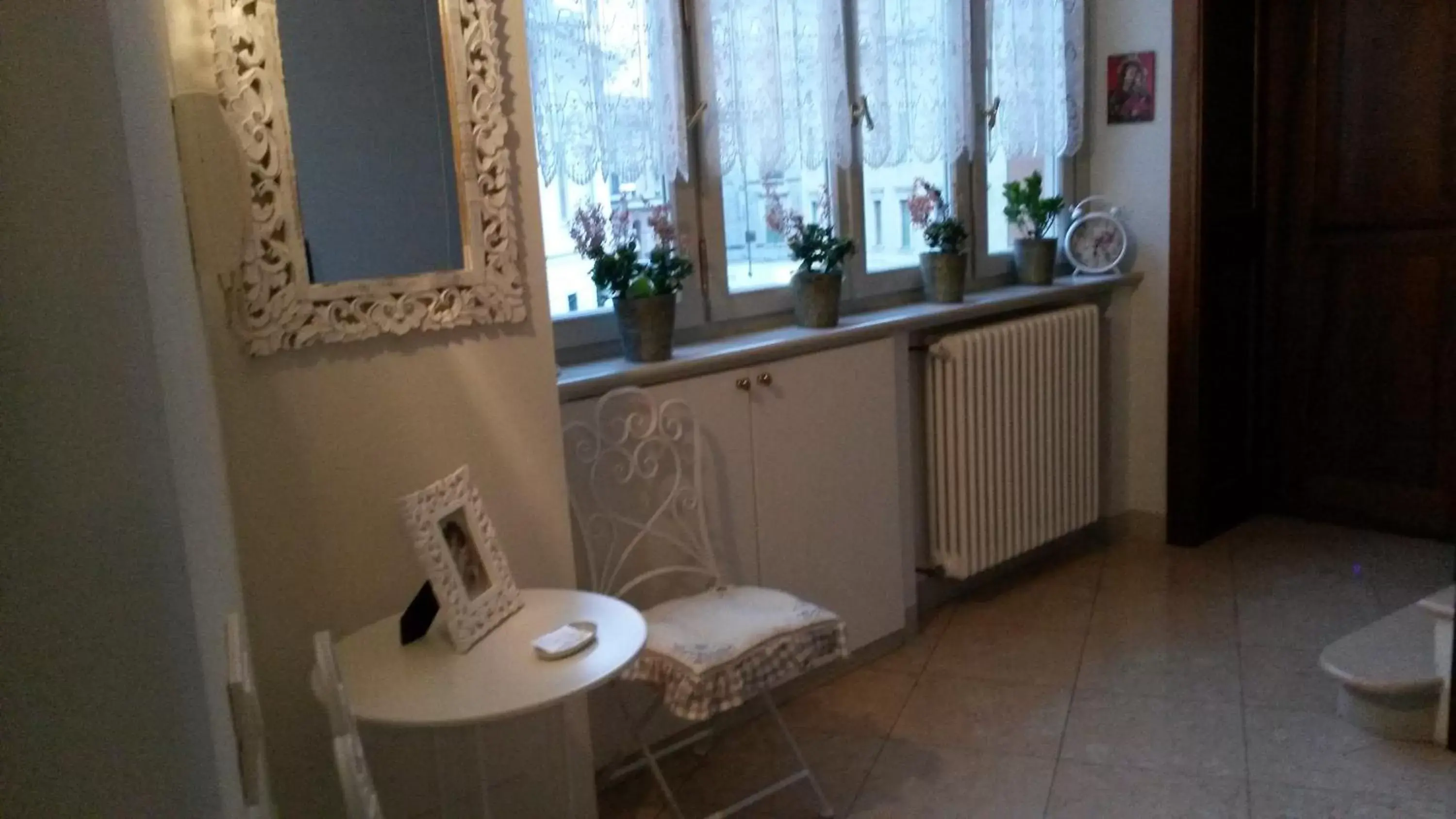 Seating area, Bathroom in B&B Casa del Teatro