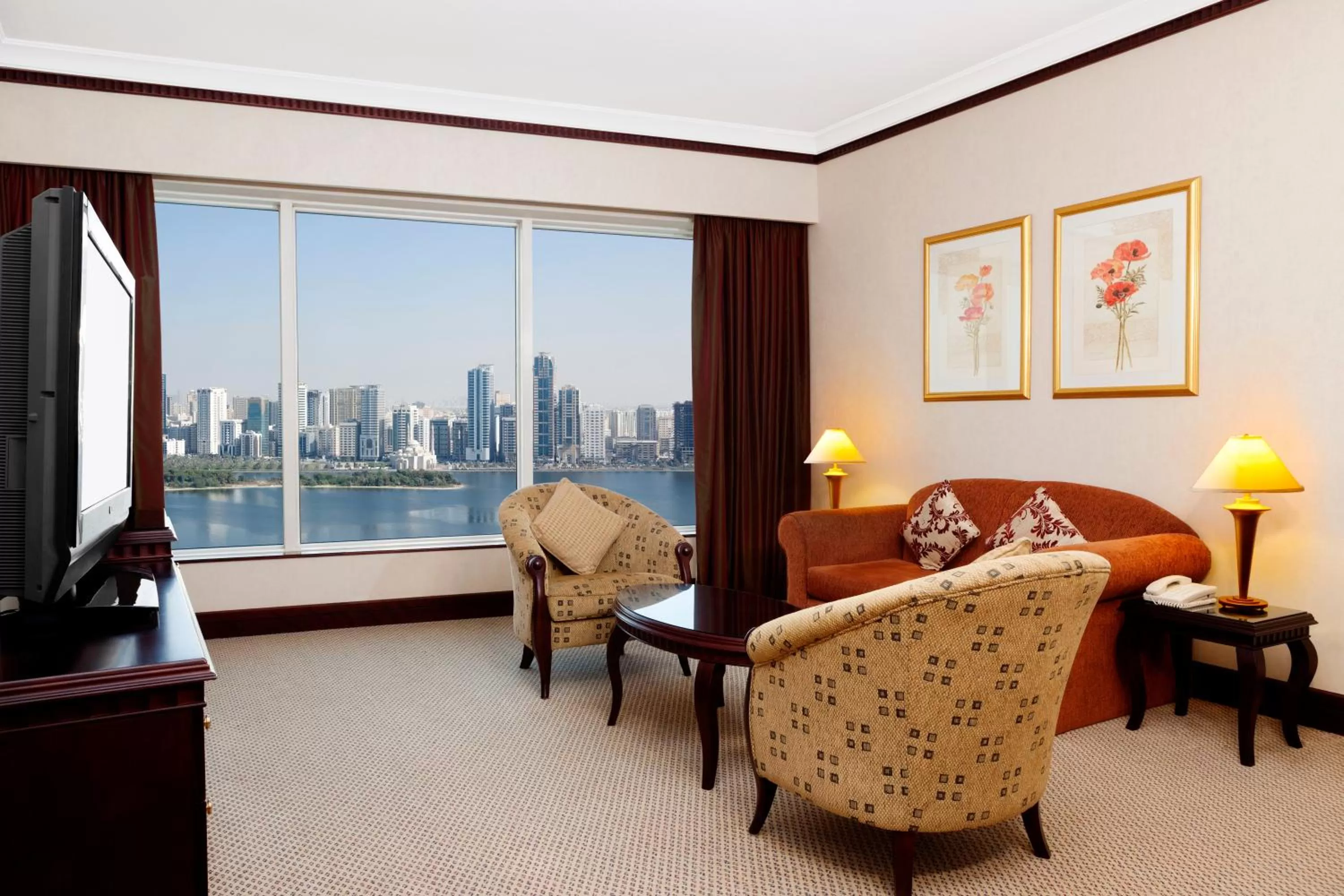 Living room in Corniche Hotel Sharjah