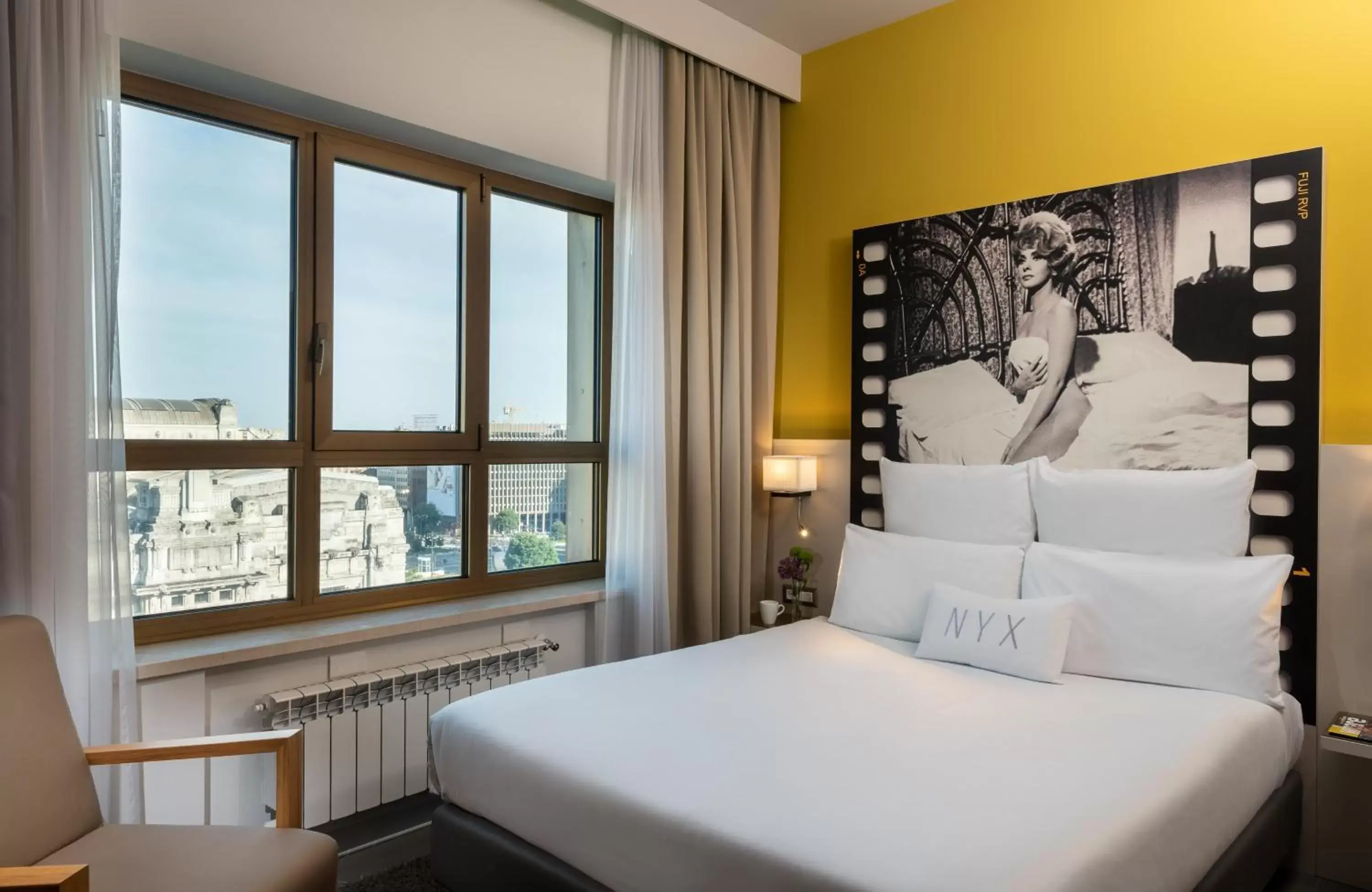 Bedroom, Bed in NYX Hotel Milan by Leonardo Hotels