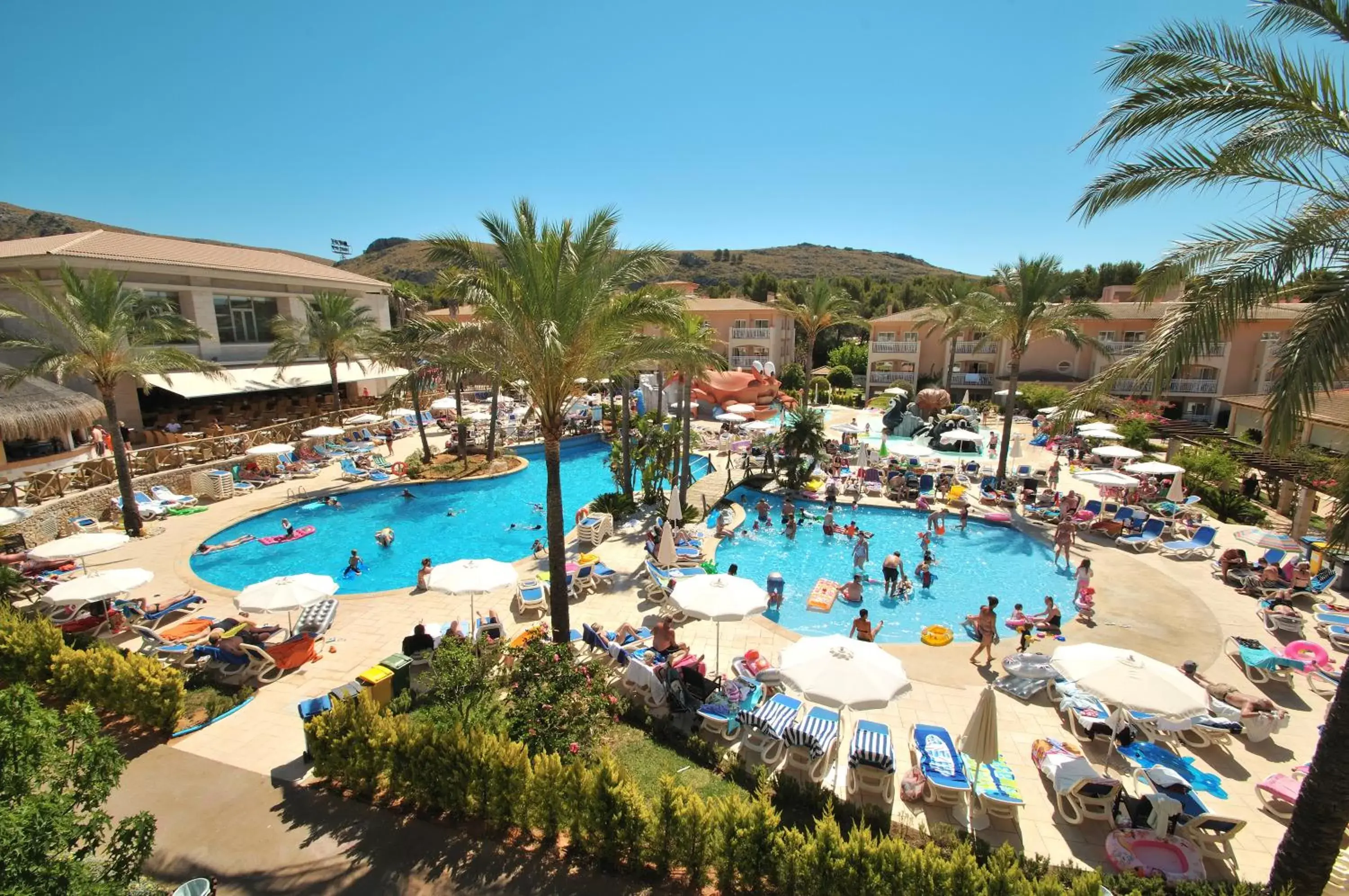 Bird's eye view, Pool View in Mar Hotels Playa Mar & Spa