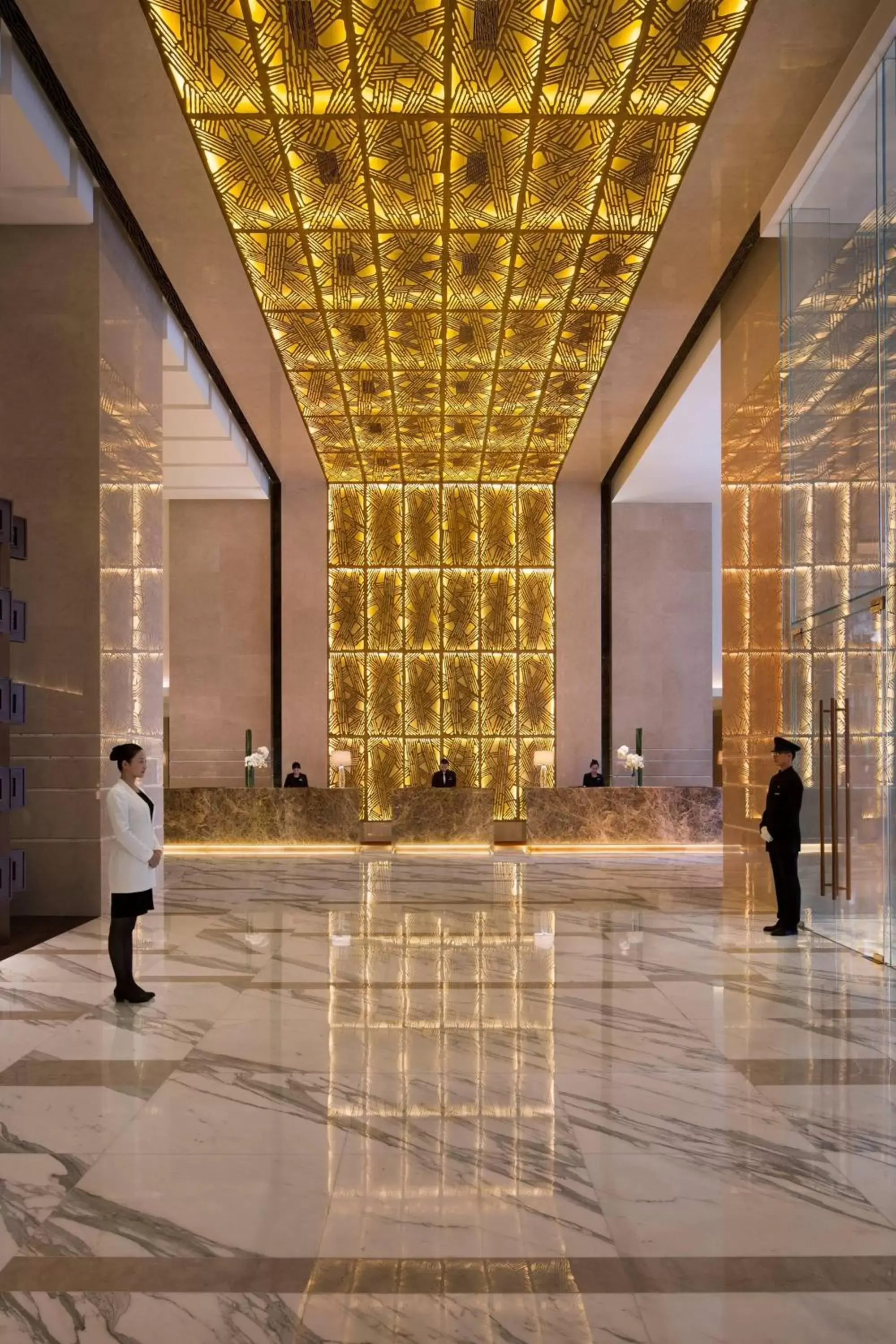 Lobby or reception in JW Marriott Hotel Beijing Central