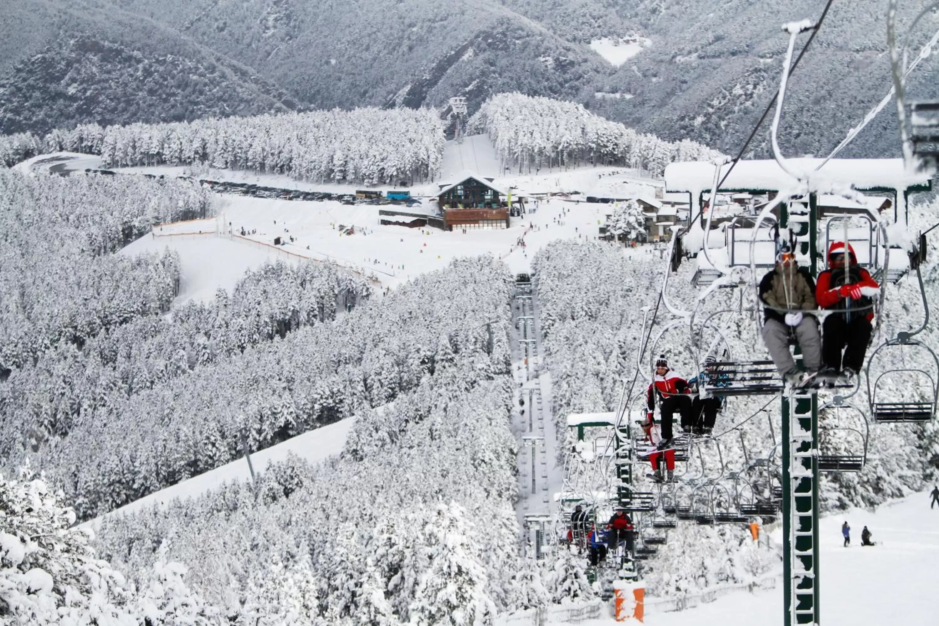 Skiing, Winter in Hotel Panorama