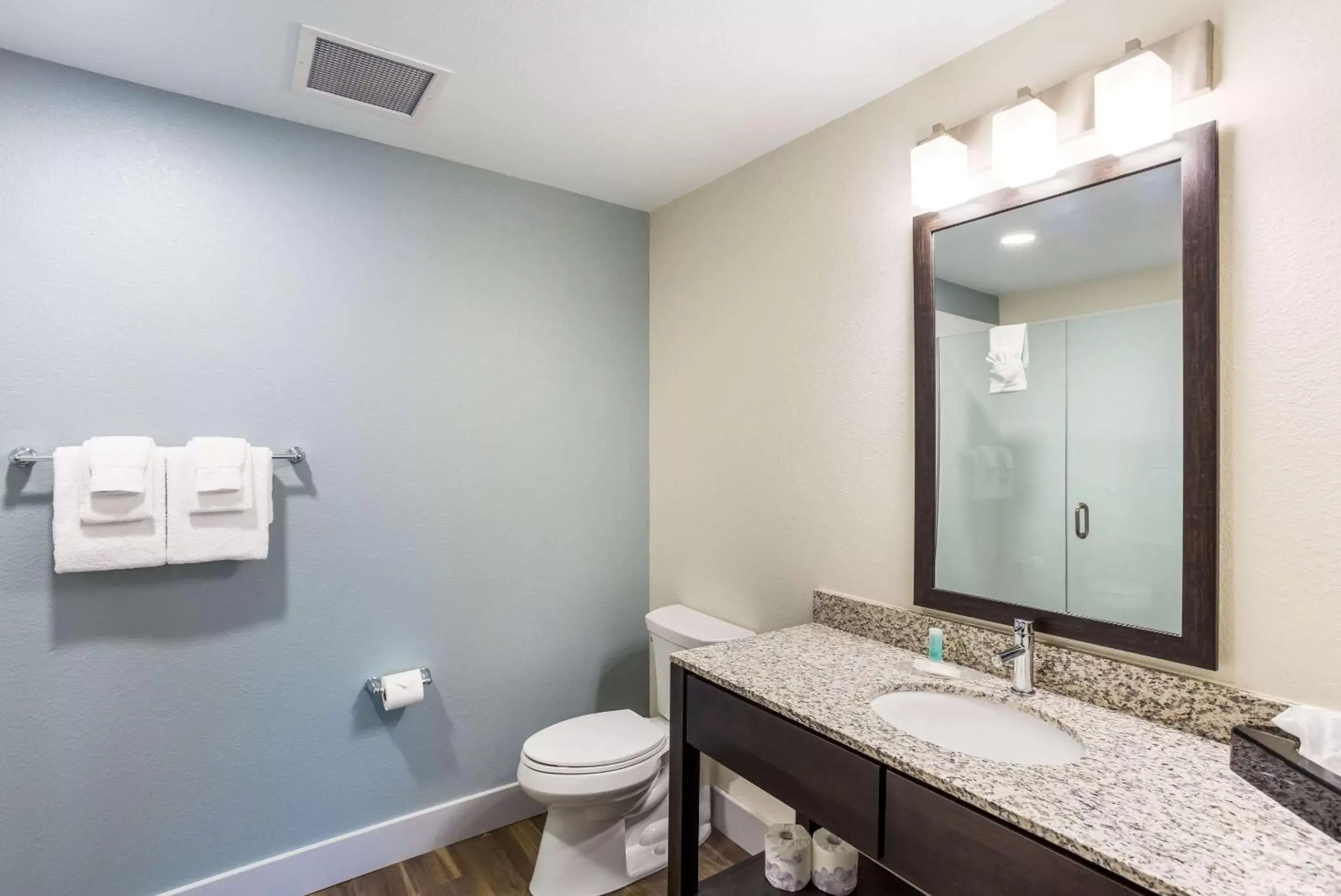 Bathroom in MainStay Suites Logan Ohio-Hocking Hills