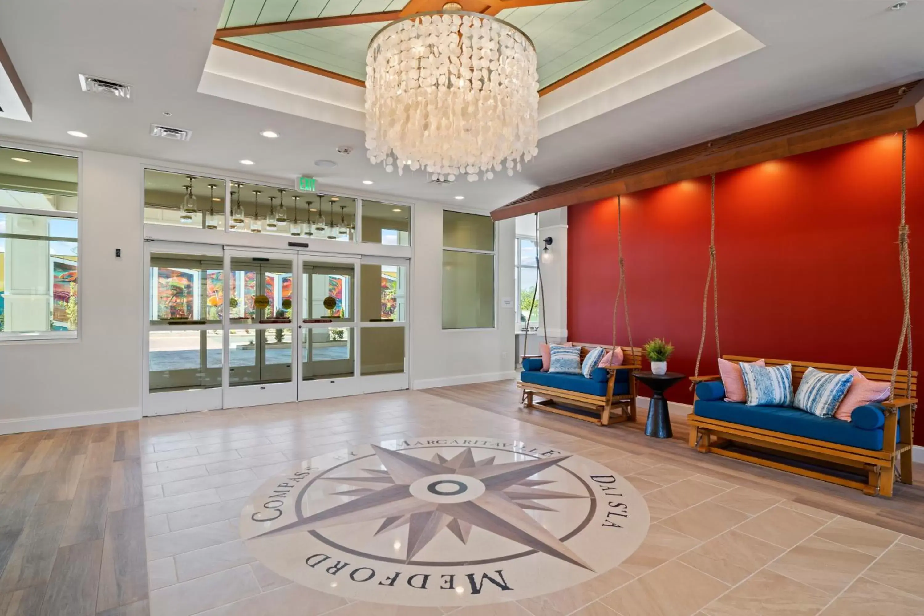Lobby or reception in Compass by Margaritaville Medford Lobby or reception in Compass by Margaritaville Medford