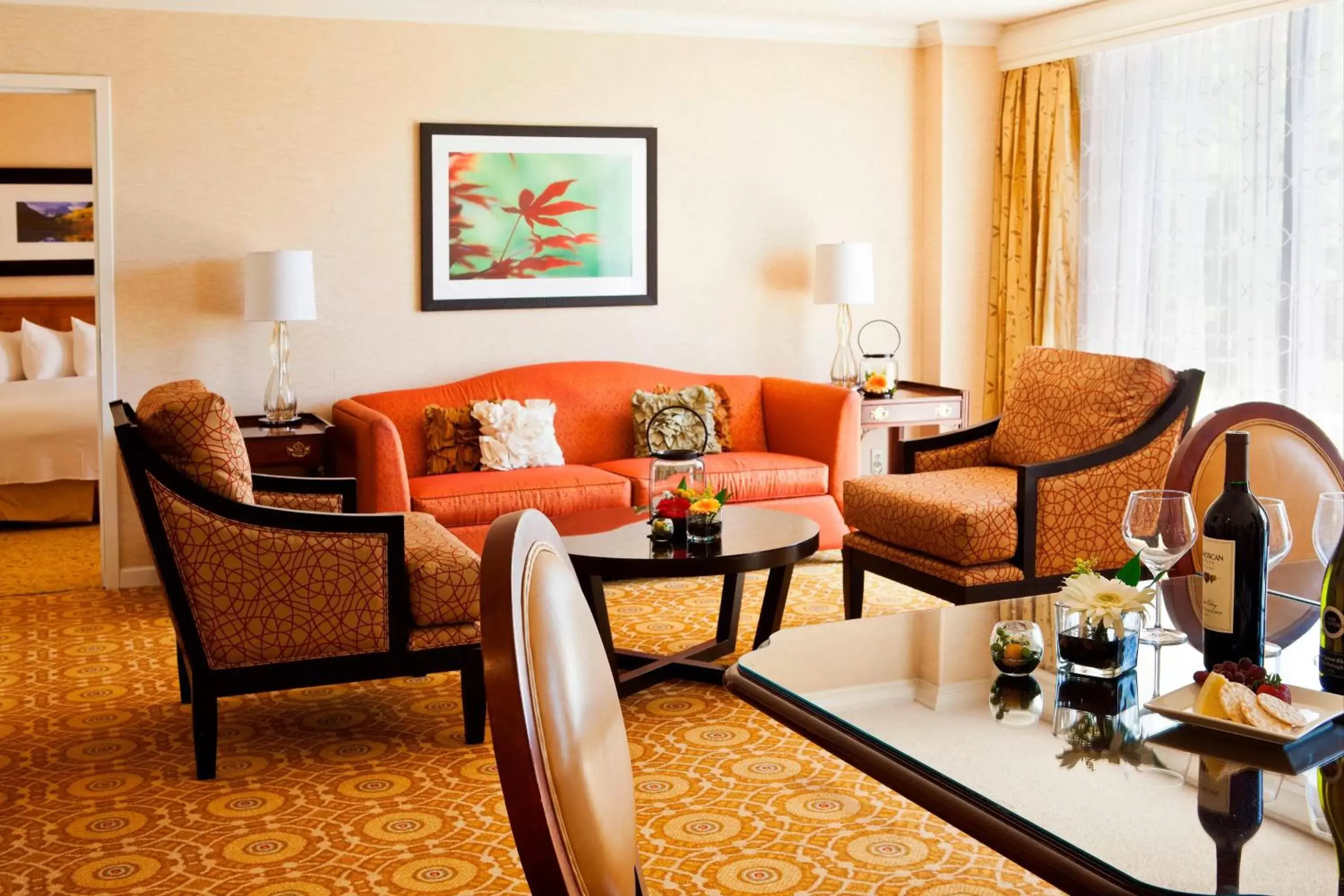 Bedroom, Seating Area in Denver Marriott West