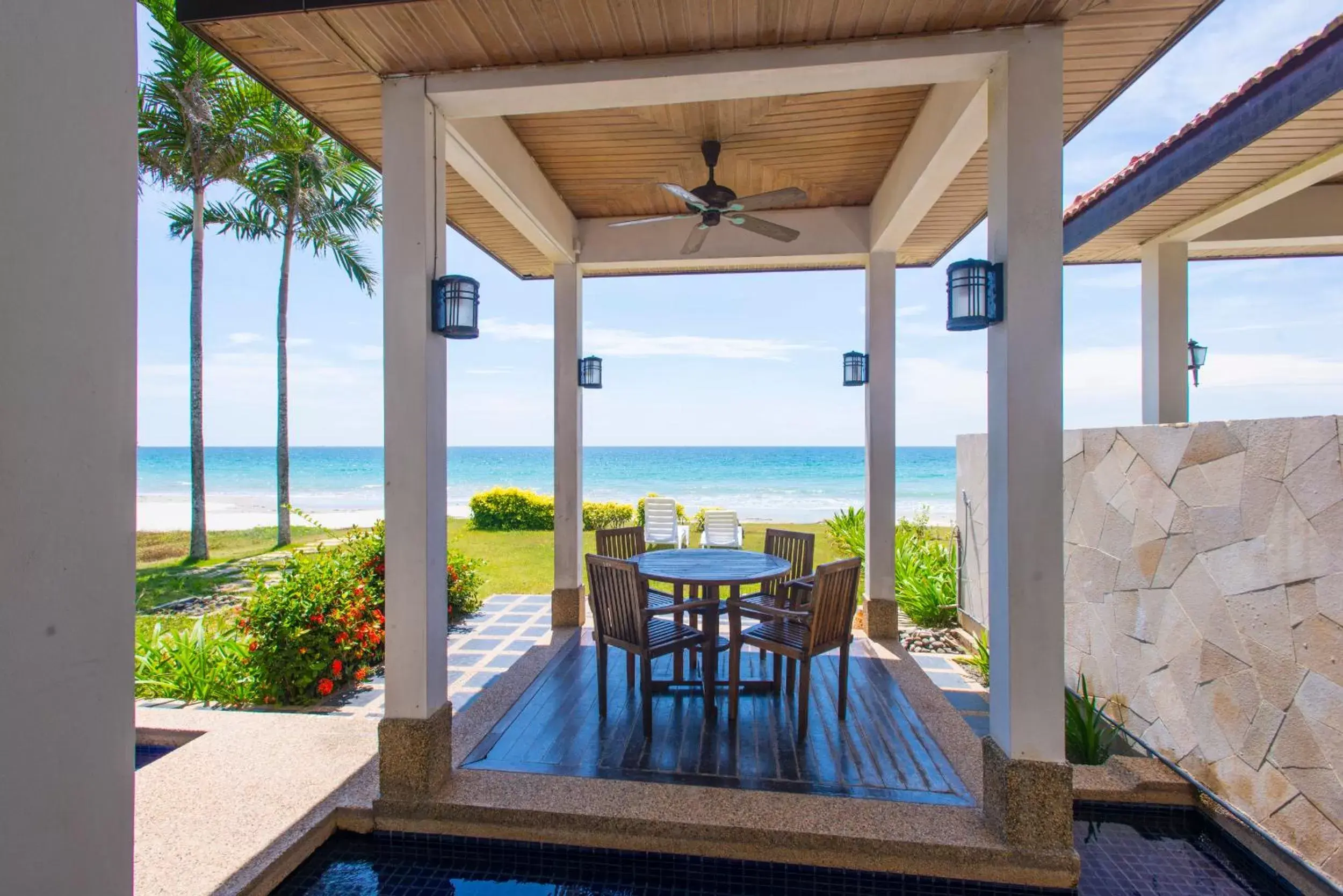 Patio in Sabah Beach Villas & Suites