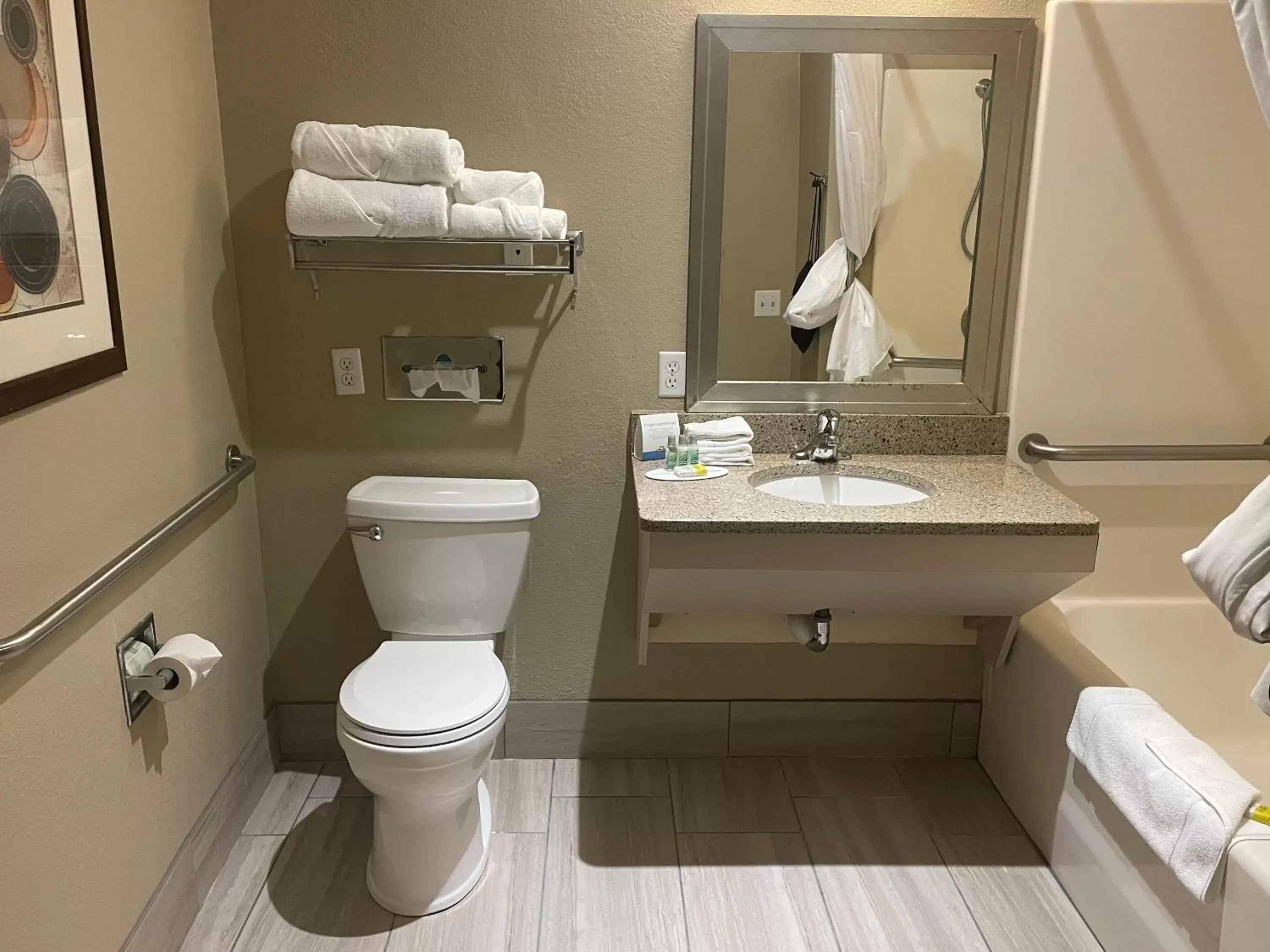 Bathroom in Days Inn & Suites by Wyndham La Crosse-Onalaska