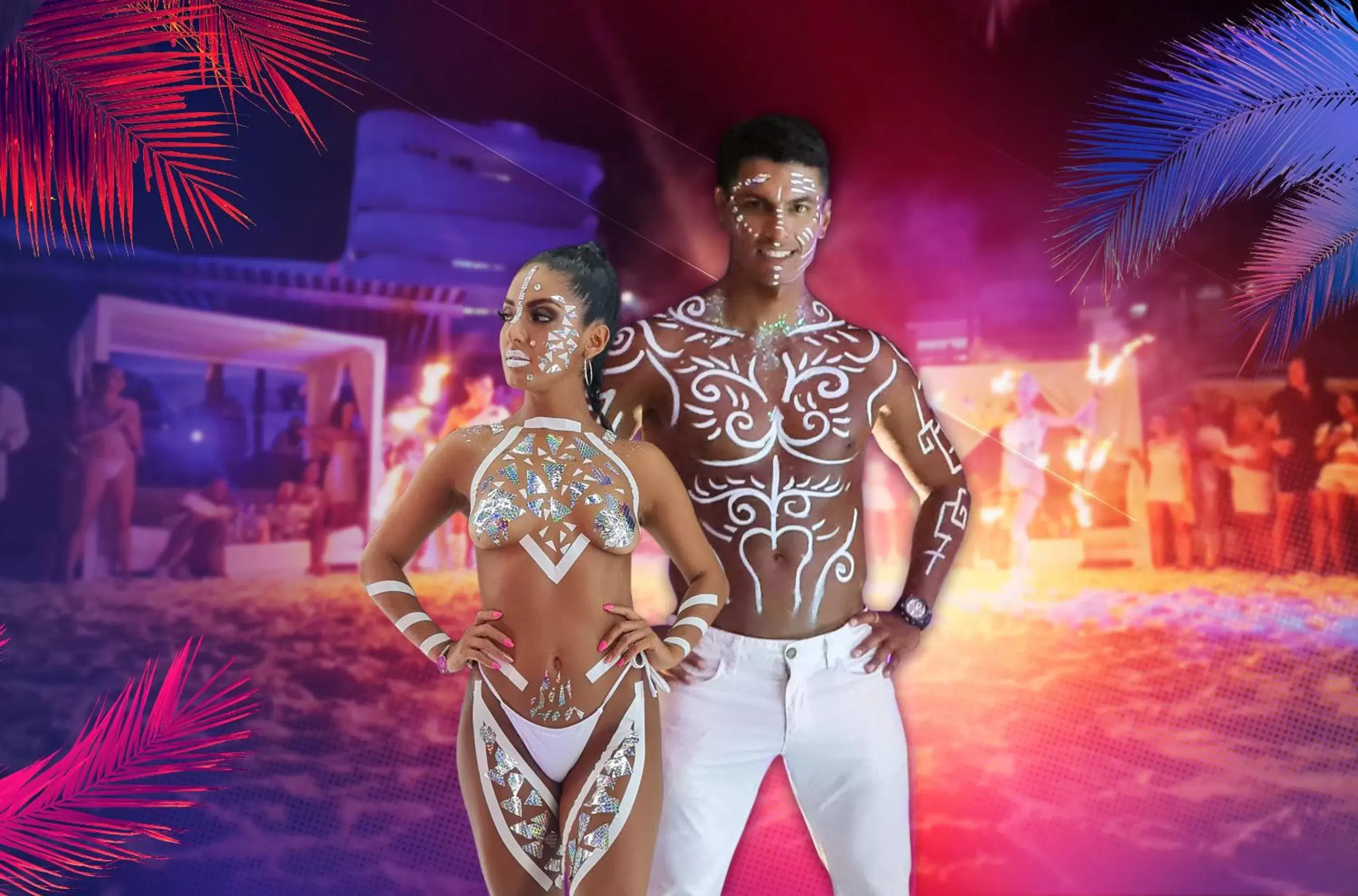 Evening entertainment in Temptation Cancun Resort - All Inclusive - Adults Only