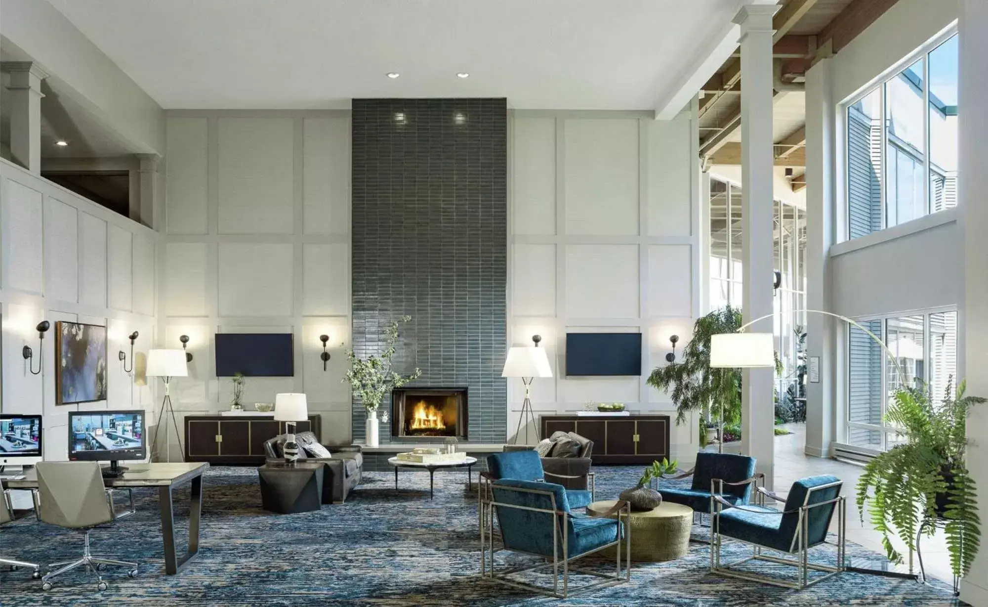 Lobby or reception, Lobby/Reception in DoubleTree by Hilton Hotel Burlington Vermont