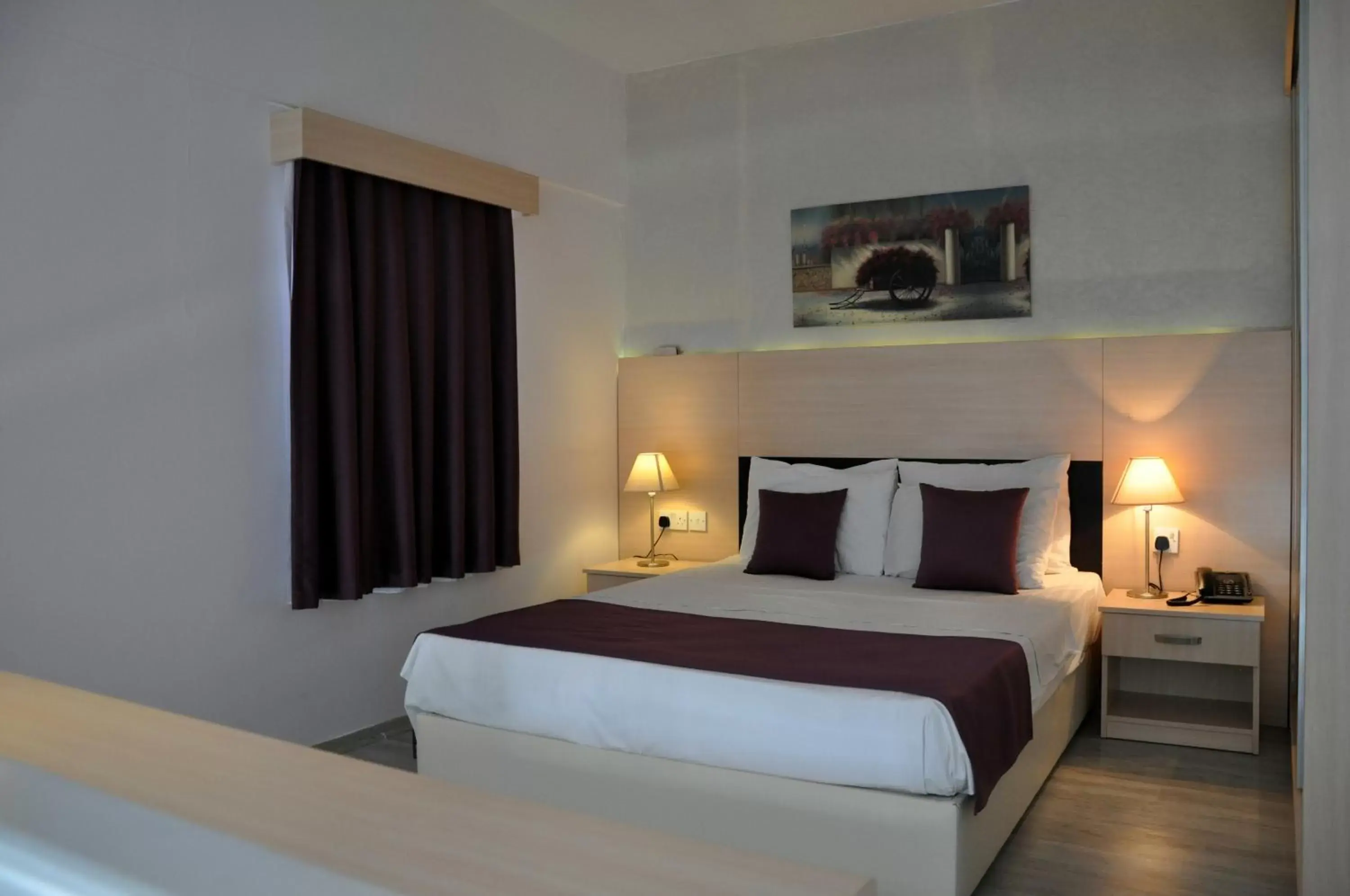 Bed in Manolya Hotel