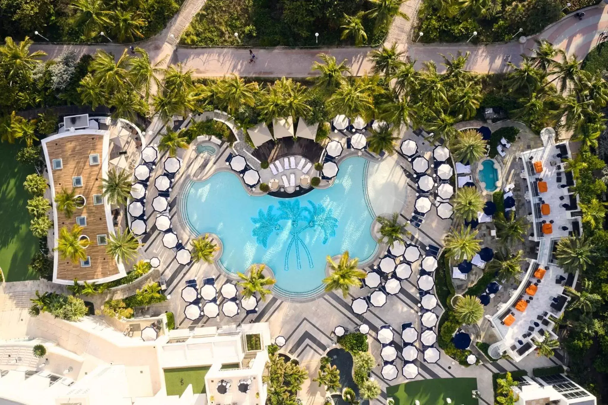 Swimming pool, Bird's-eye View in Loews Miami Beach Hotel