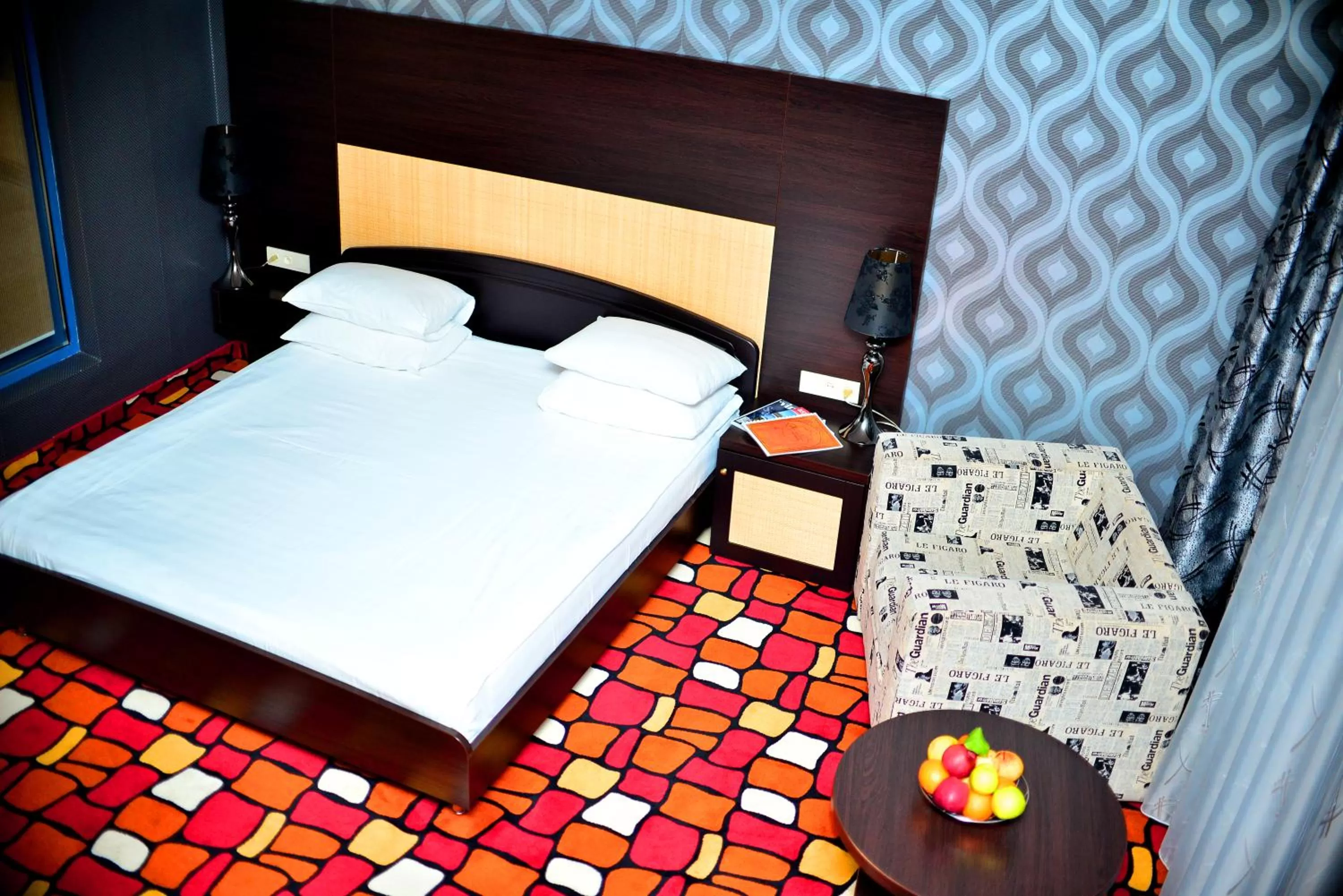 Bed in Sapar Standart Hotel