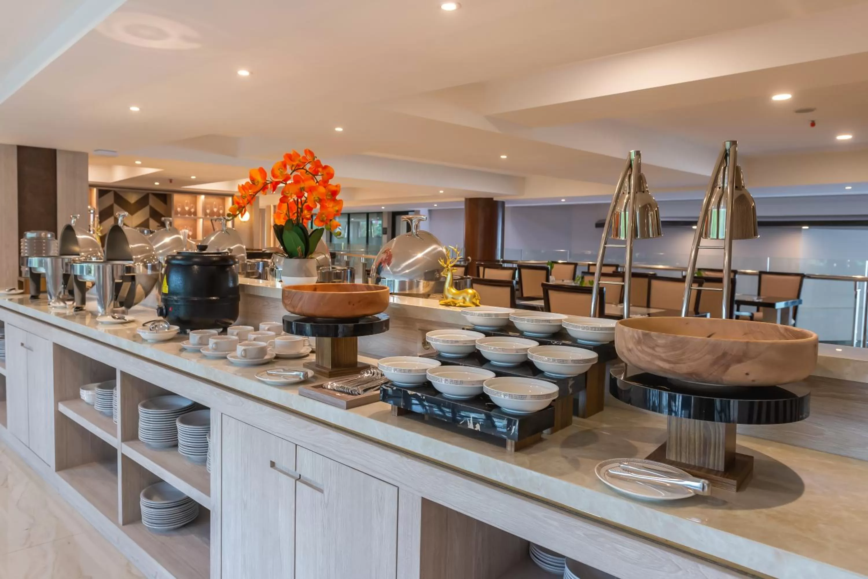 Buffet breakfast in Dream of Aventus Hotel Kuta