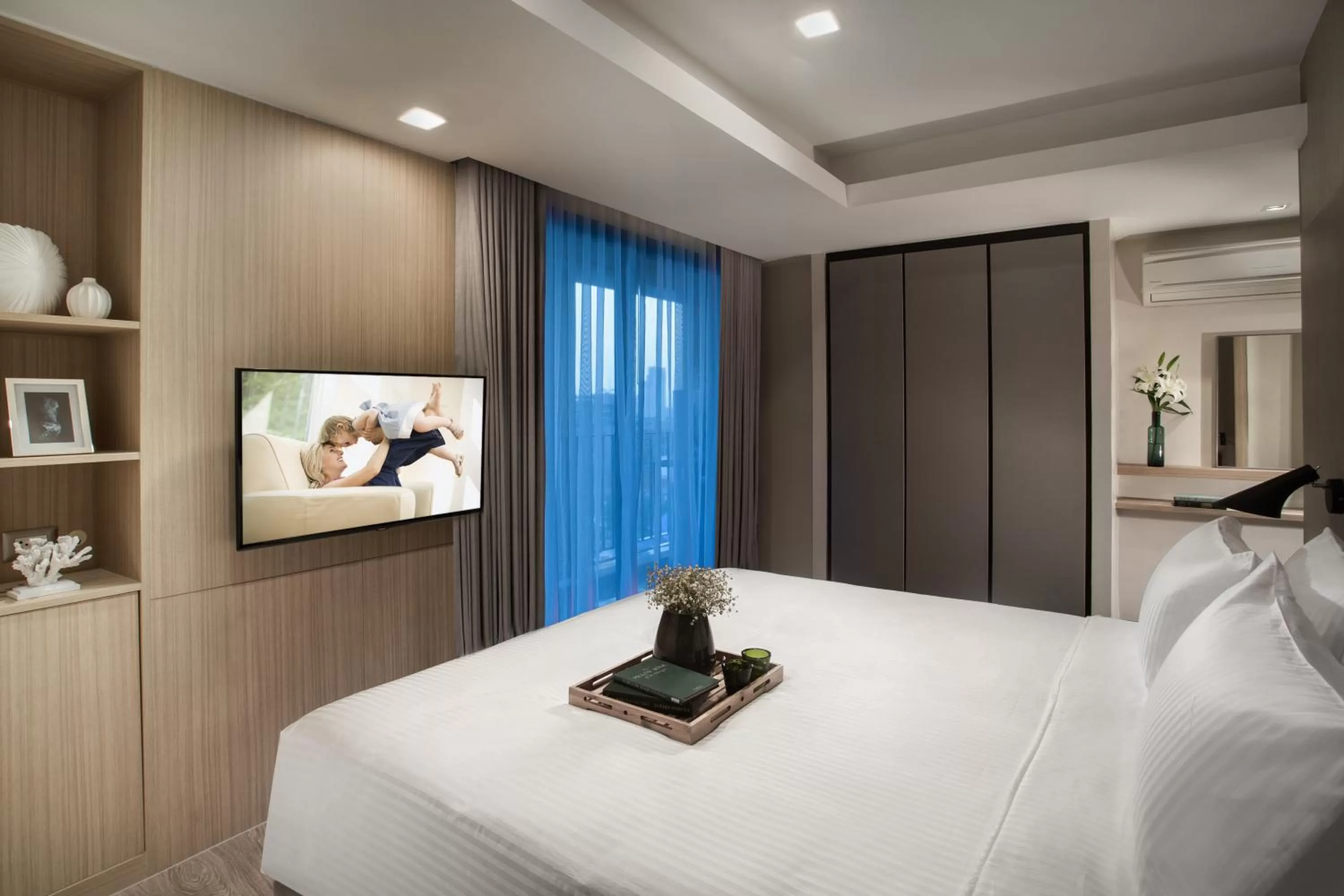 Bedroom, Bed in Somerset Ekamai Bangkok