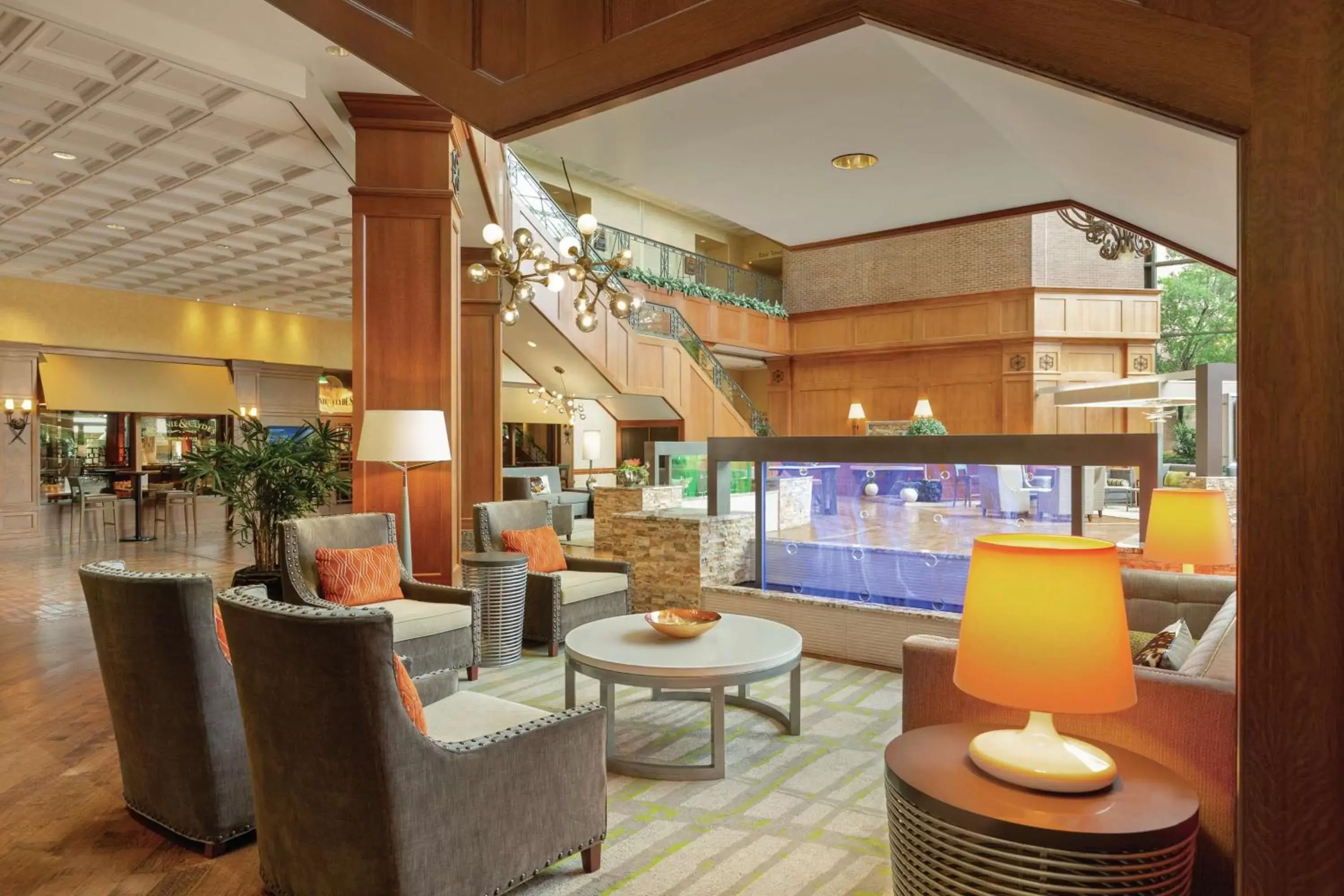 Lobby or reception, Lounge/Bar in Hilton DFW Lakes Executive Conference Center