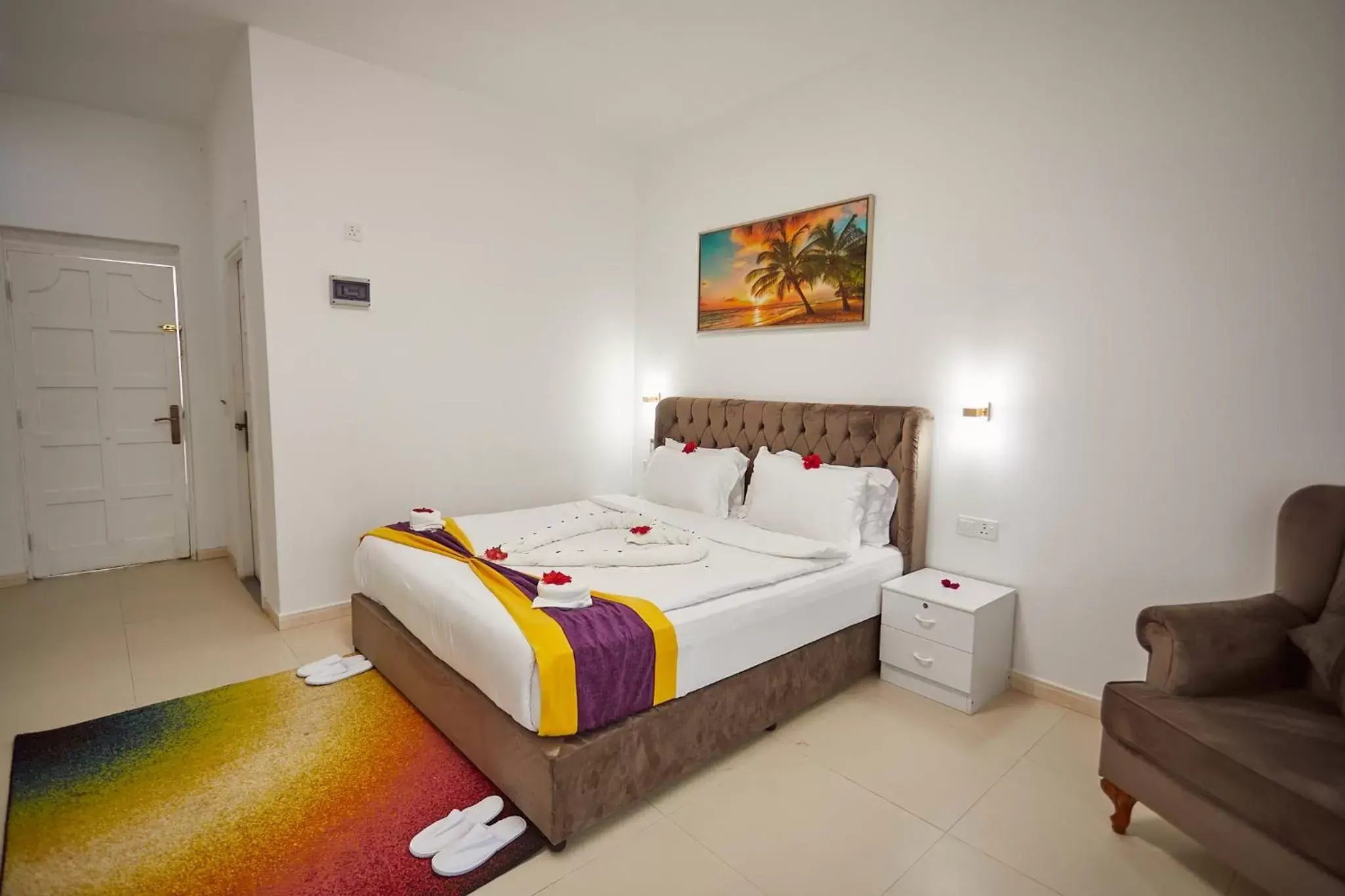 Bed in Canary Nungwi Hotel & Free SPA