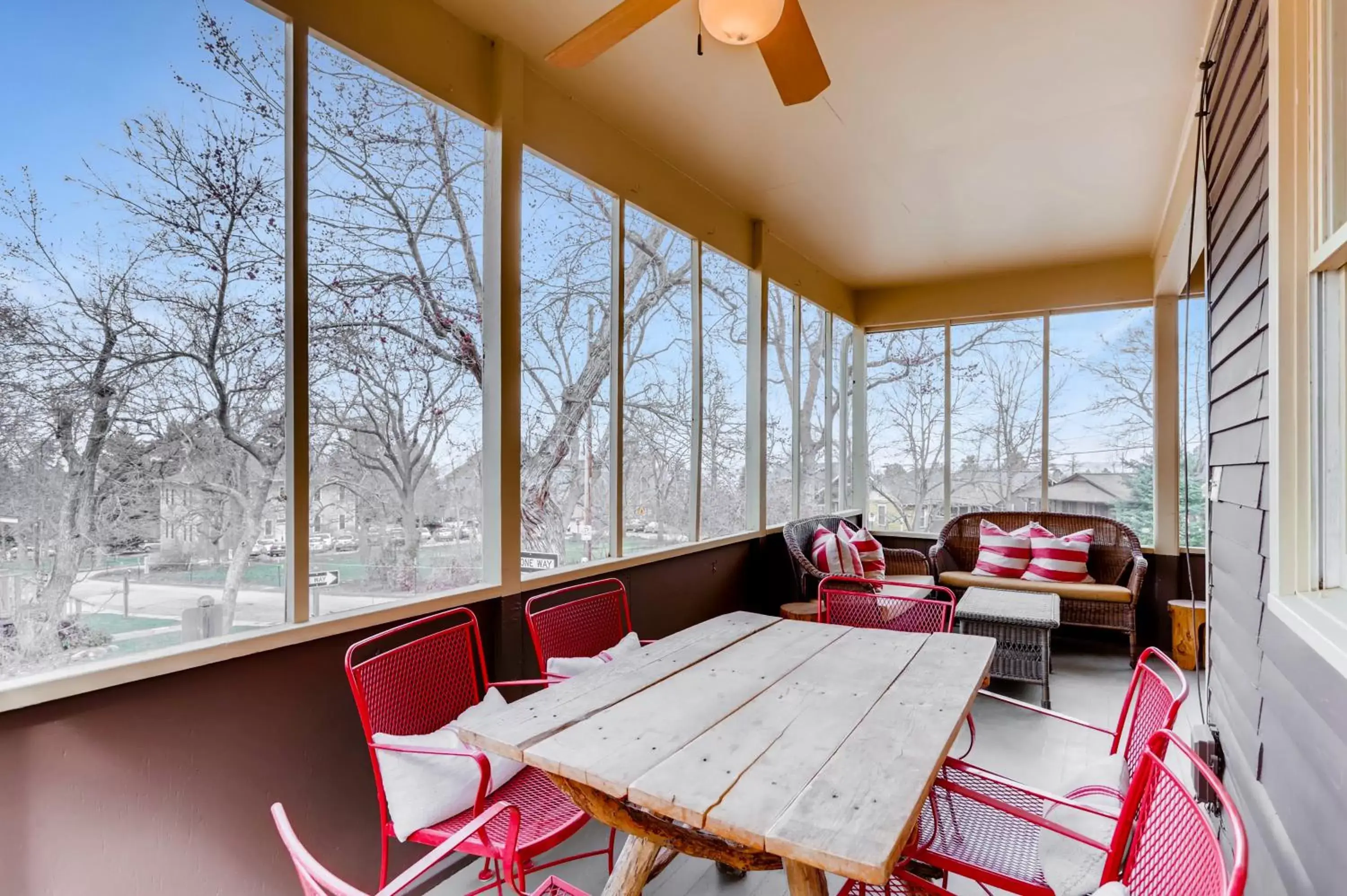 Patio in Colorado Chautauqua Cottages