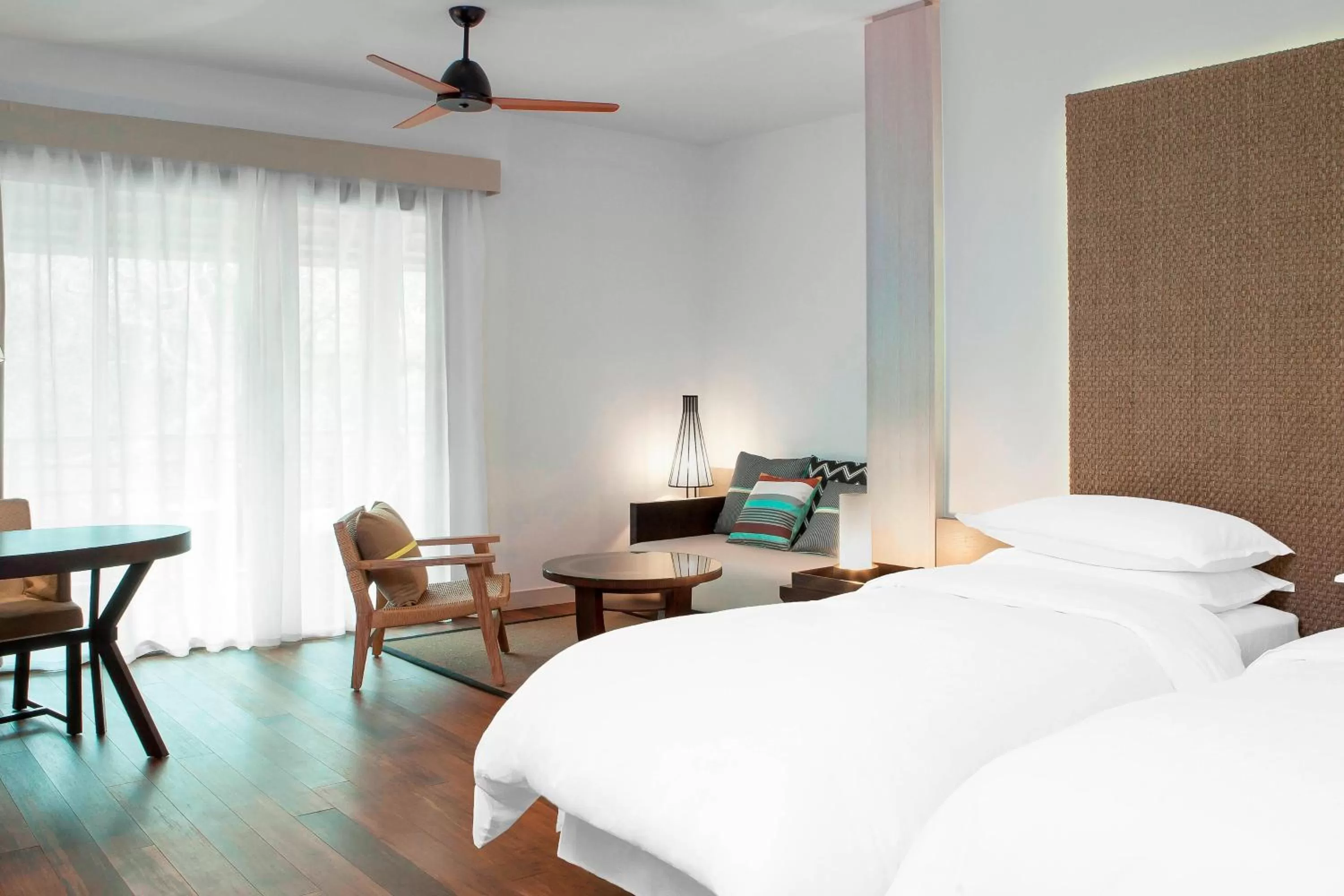 Photo of the whole room, Bed in Sheraton New Caledonia Deva Spa & Golf Resort