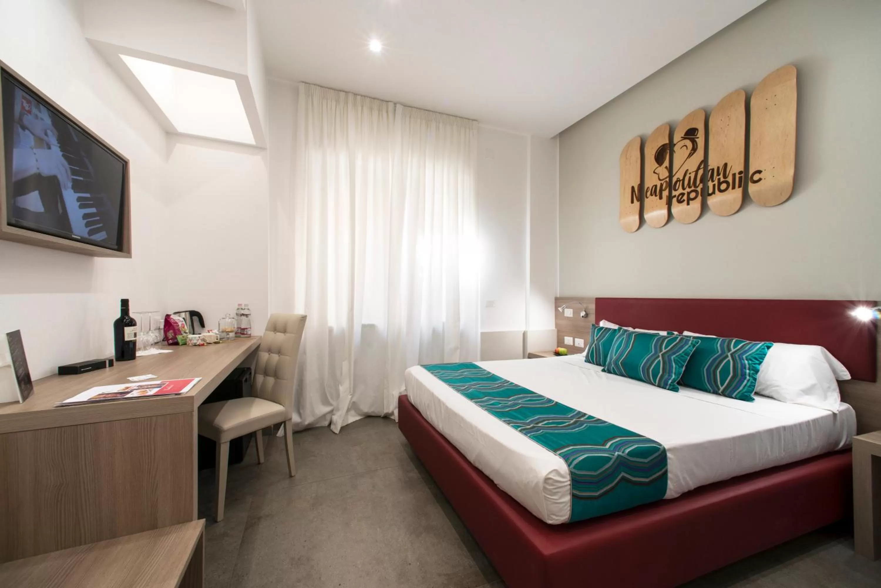 Bed in Regina Margherita Suite