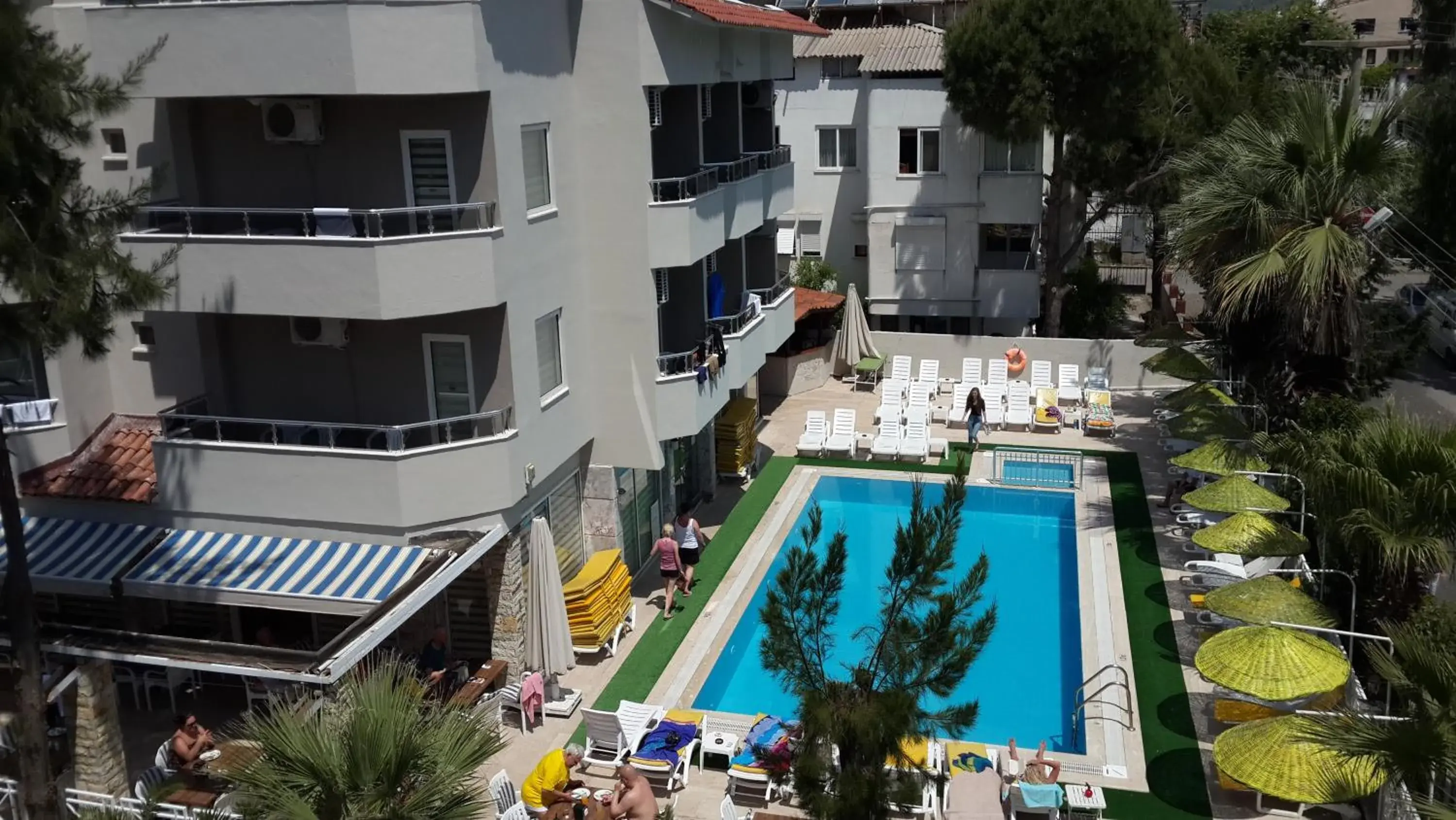 Bird's eye view, Pool View in Myra Hotel