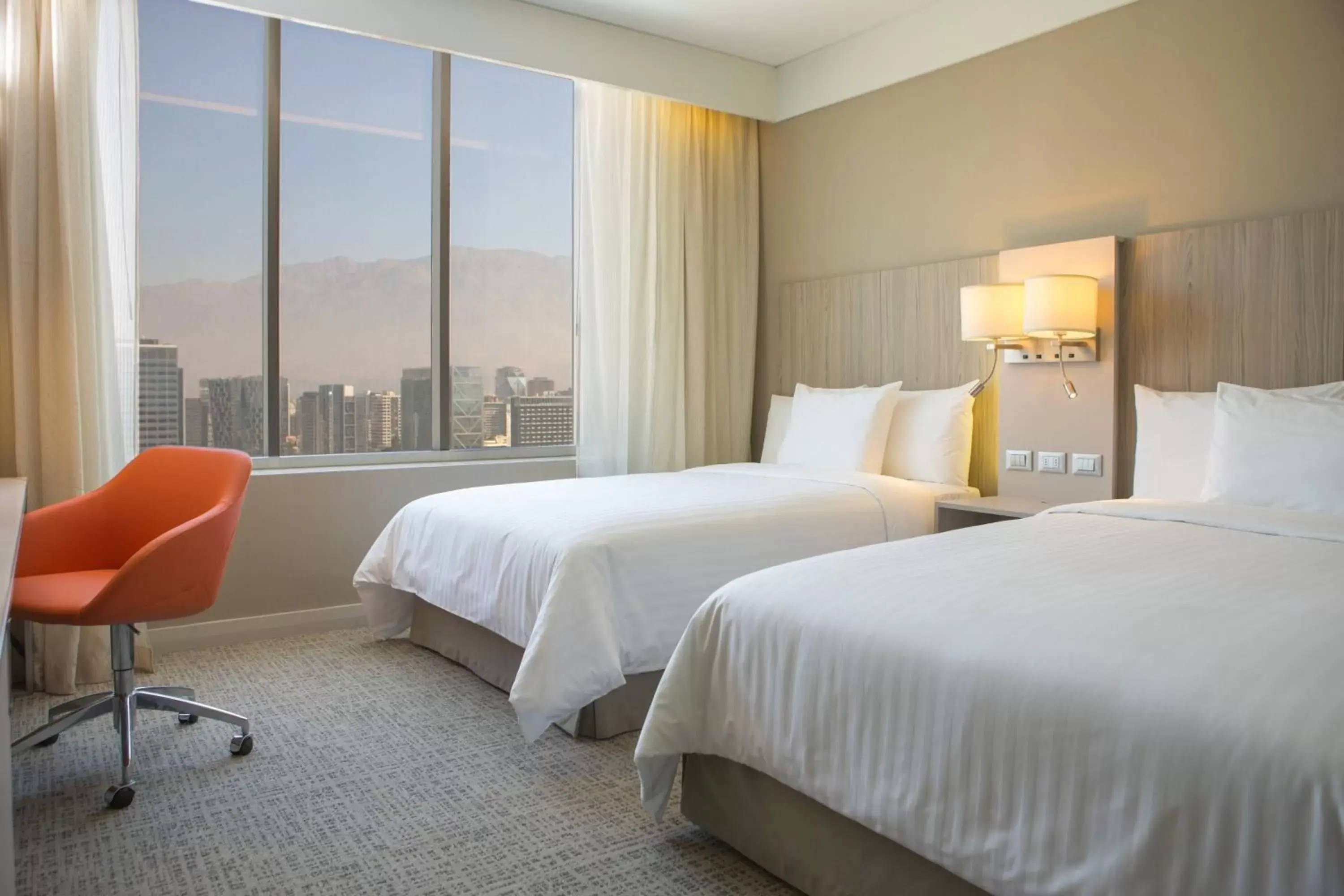 Photo of the whole room, Bed in Courtyard by Marriott Santiago Las Condes