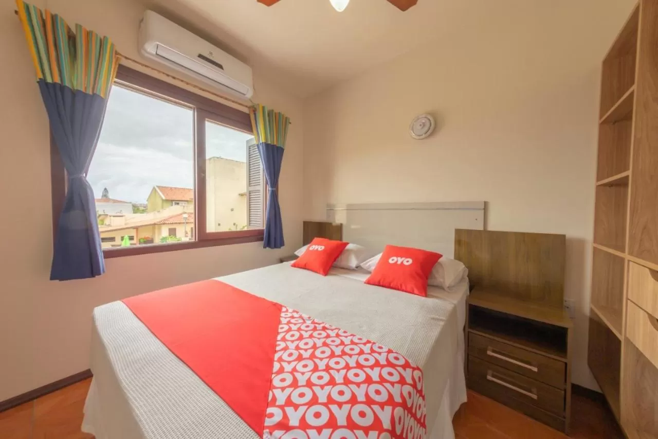 Bed in Pousada Japeju