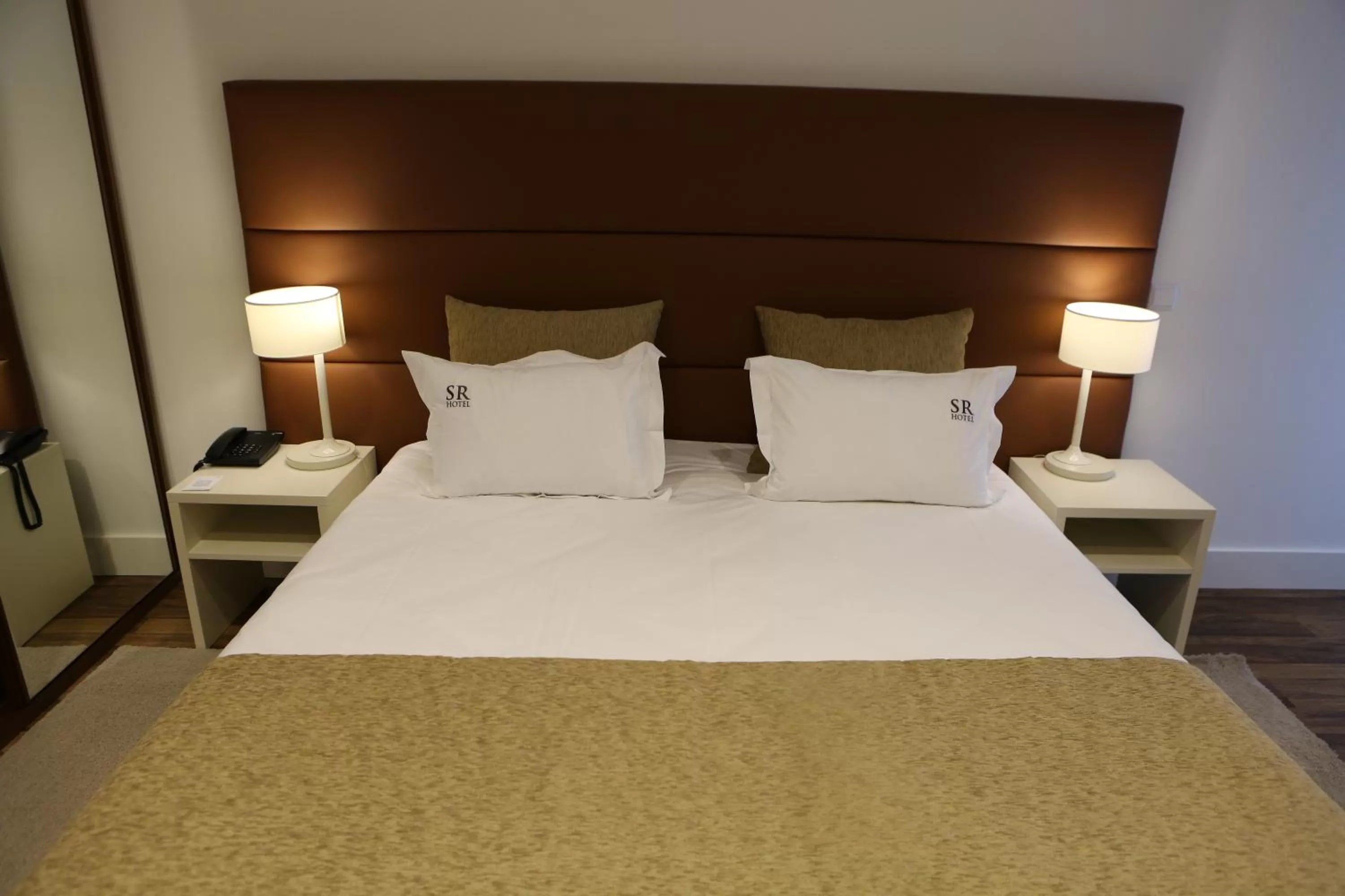 Bed in Hotel Solar do Rebolo