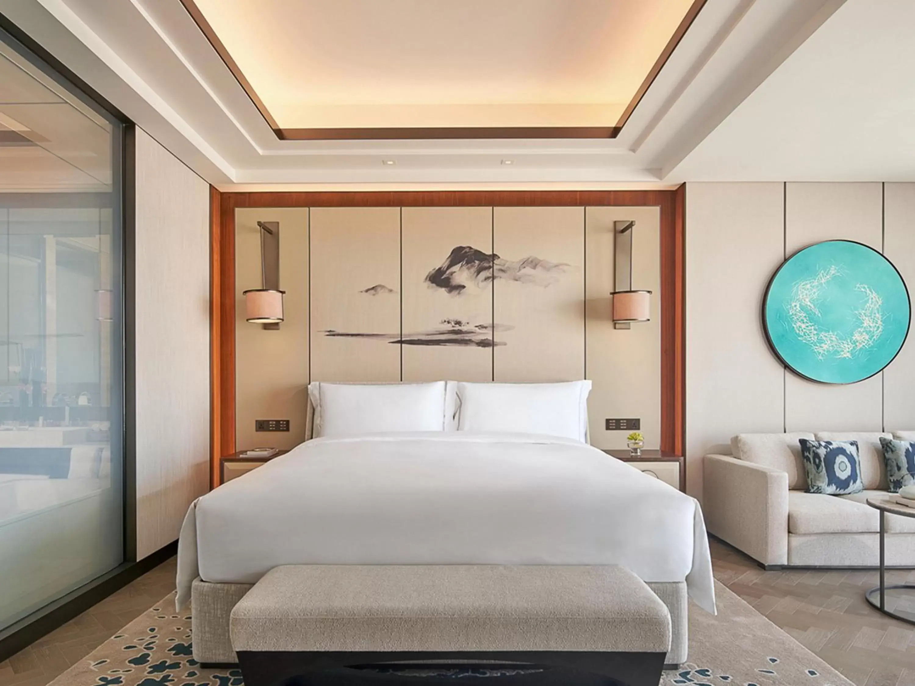 Bedroom, Bed in Raffles Shenzhen