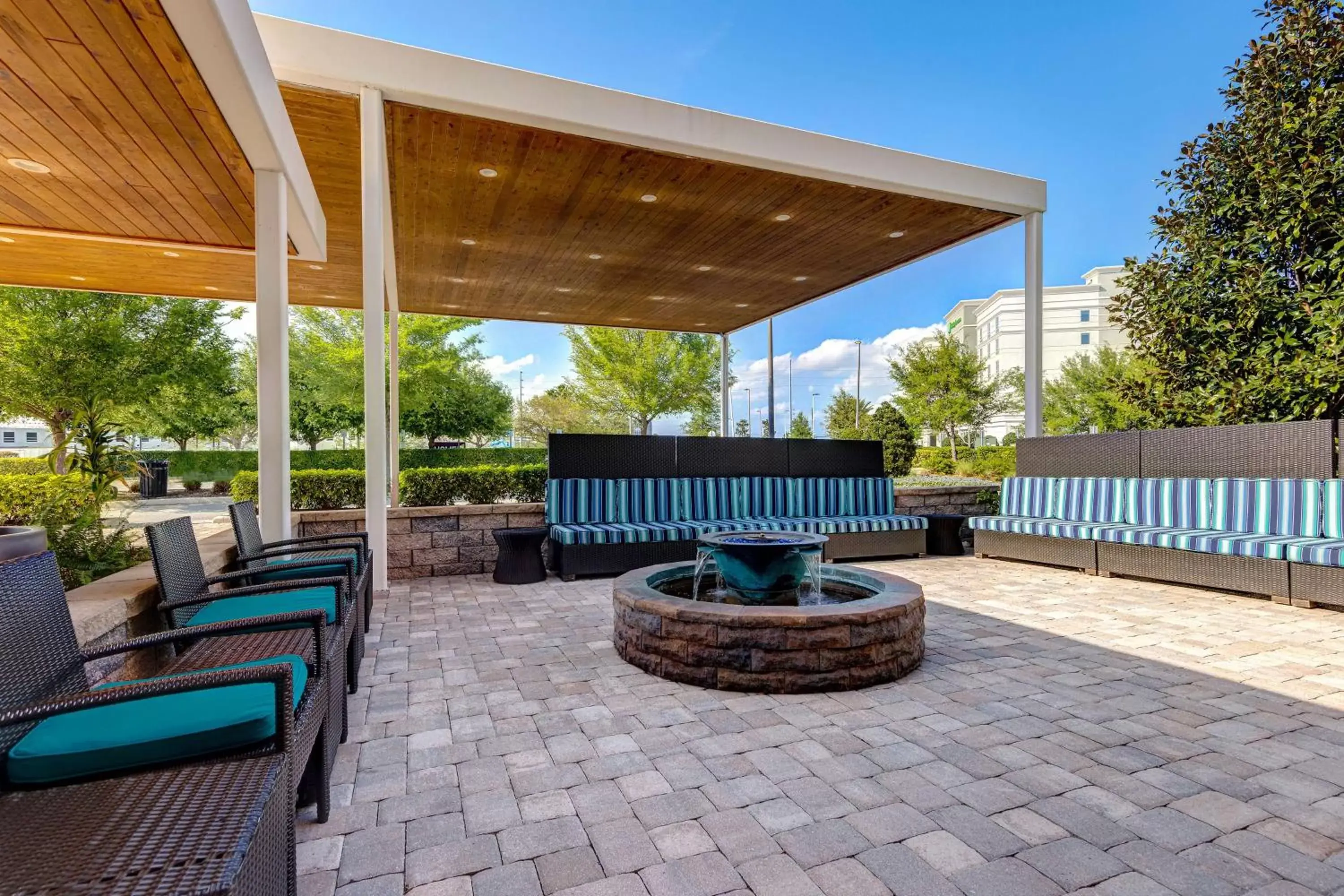 Patio in Home2 Suites by Hilton Orlando International Drive South