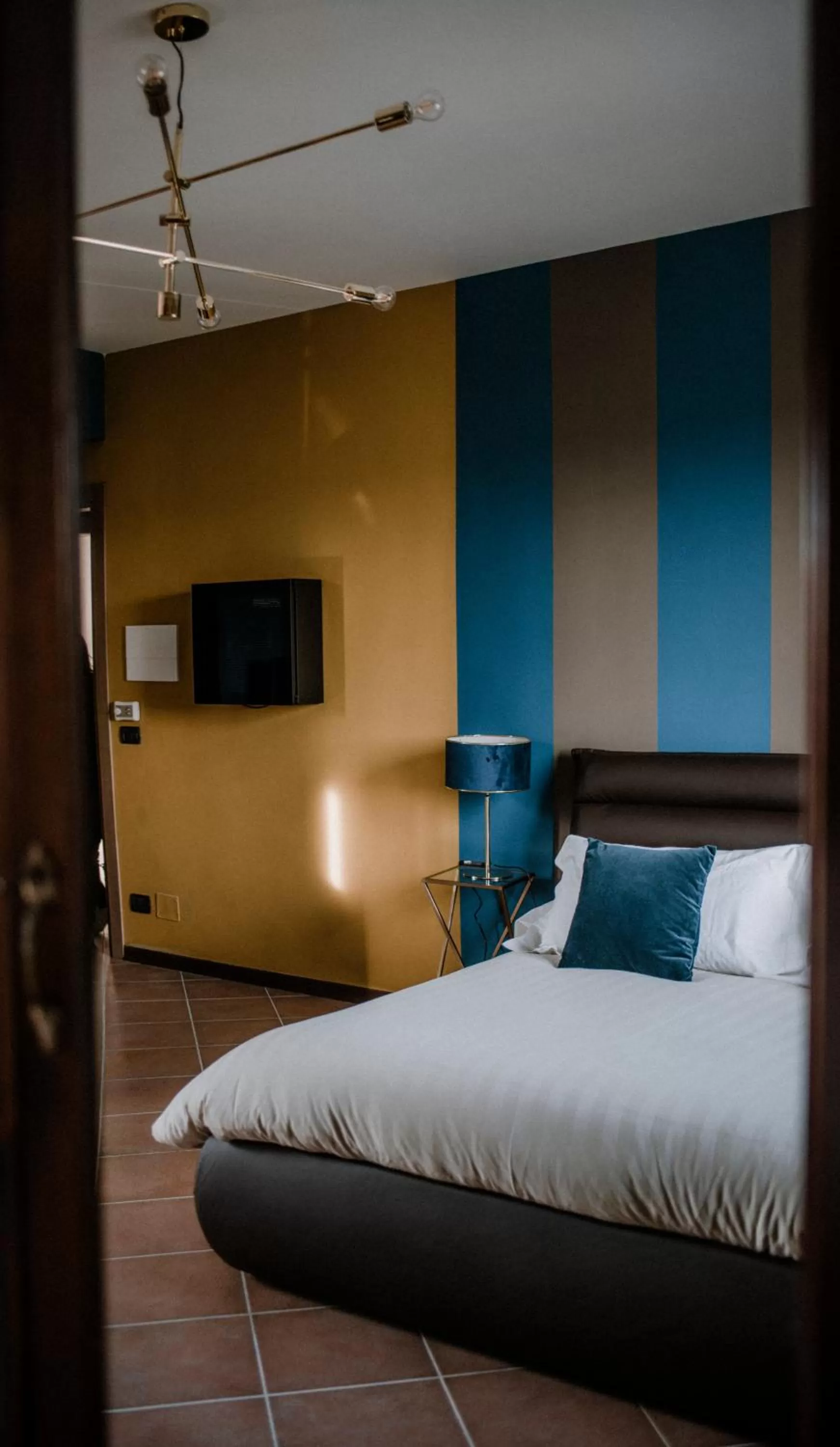 Bed in Panoramic Villa Garassino - country rooms and fine restaurant