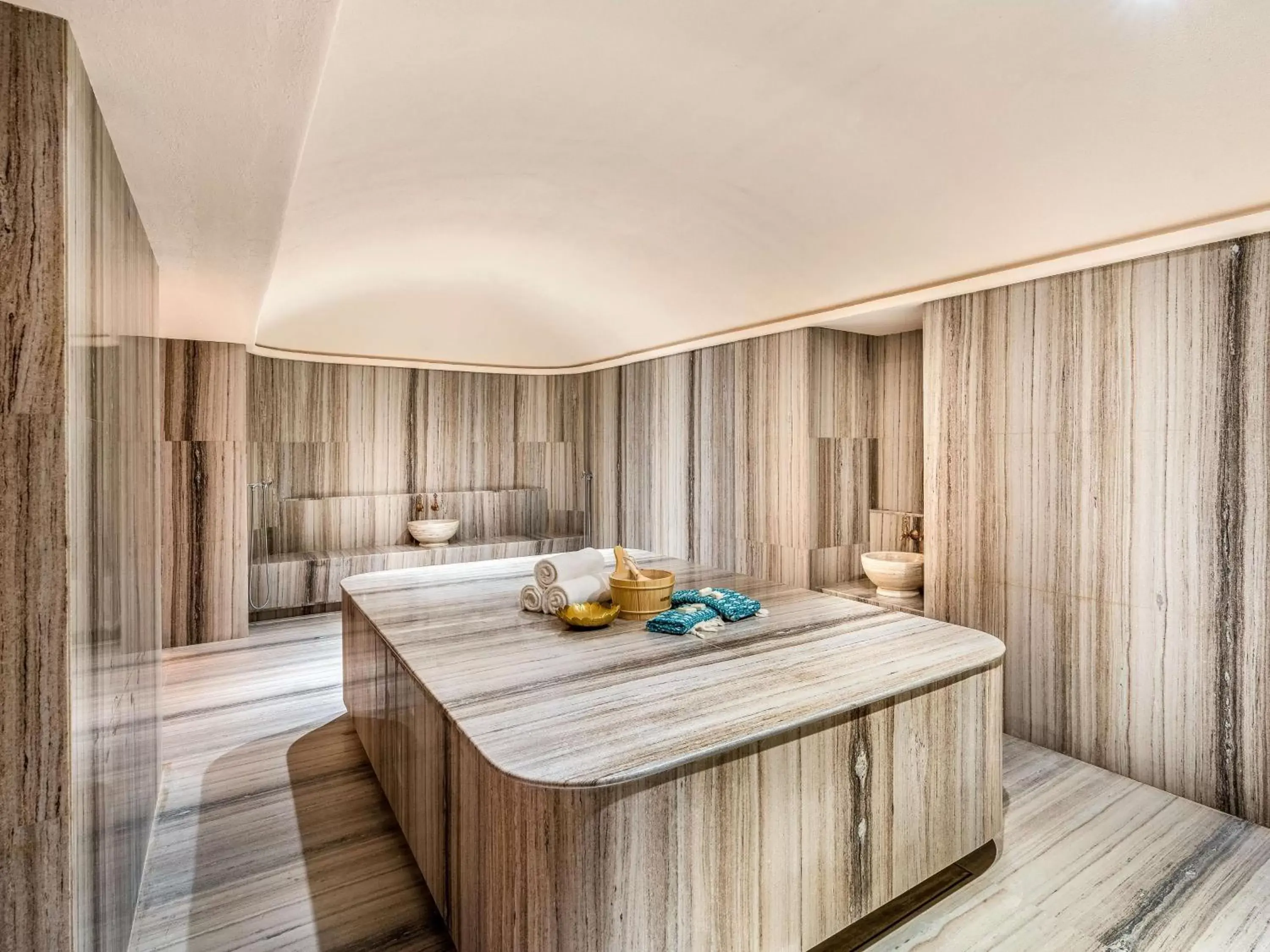 Steam room, Bed in Rixos Gulf Hotel Doha Steam room, Bed in Rixos Gulf Hotel Doha